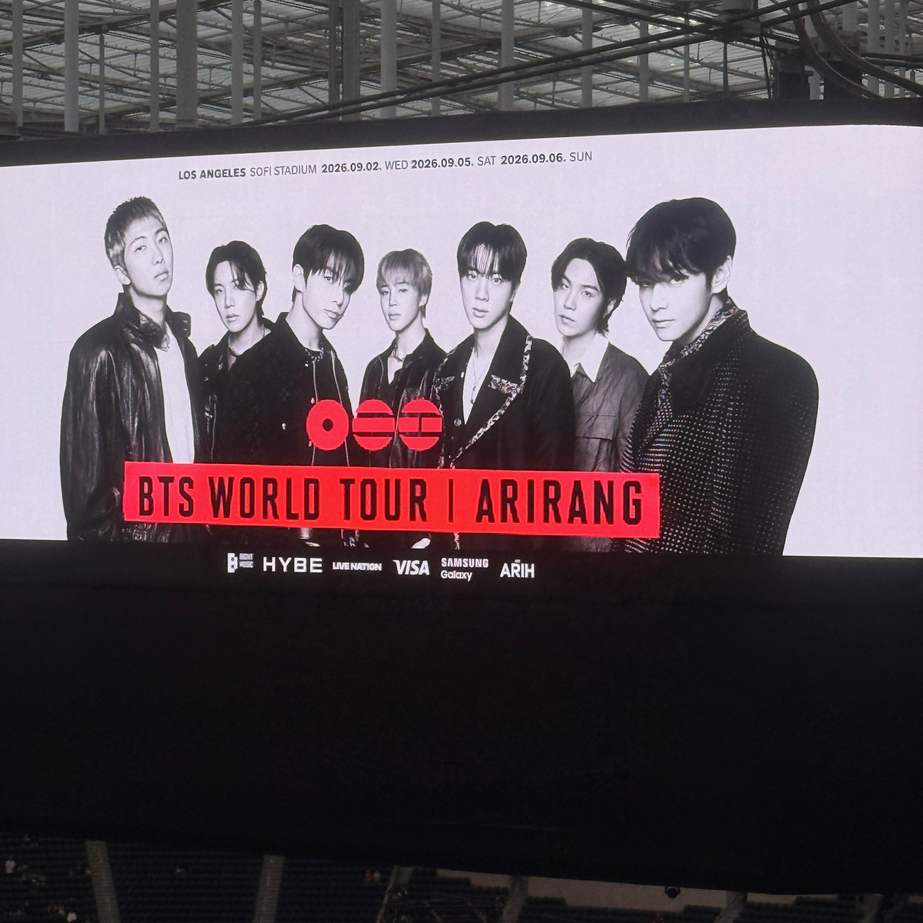 I went to the BTS World Tour ARIRANG concert last number Kpop Boy Band concert number 44 09/06/2026