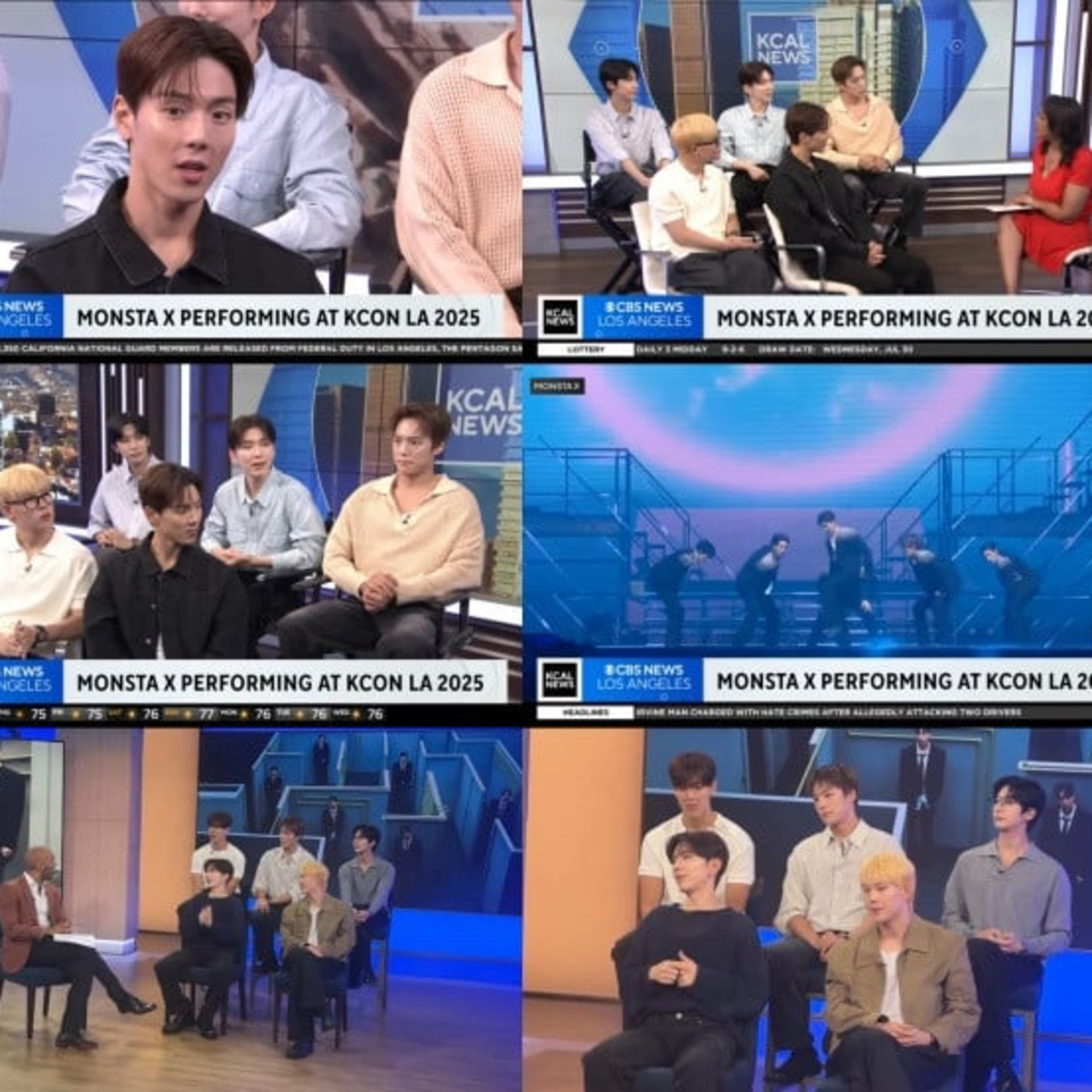 MONSTA X talk 10th anniversary and upcoming mini album ‘THE X’ on LA news shows