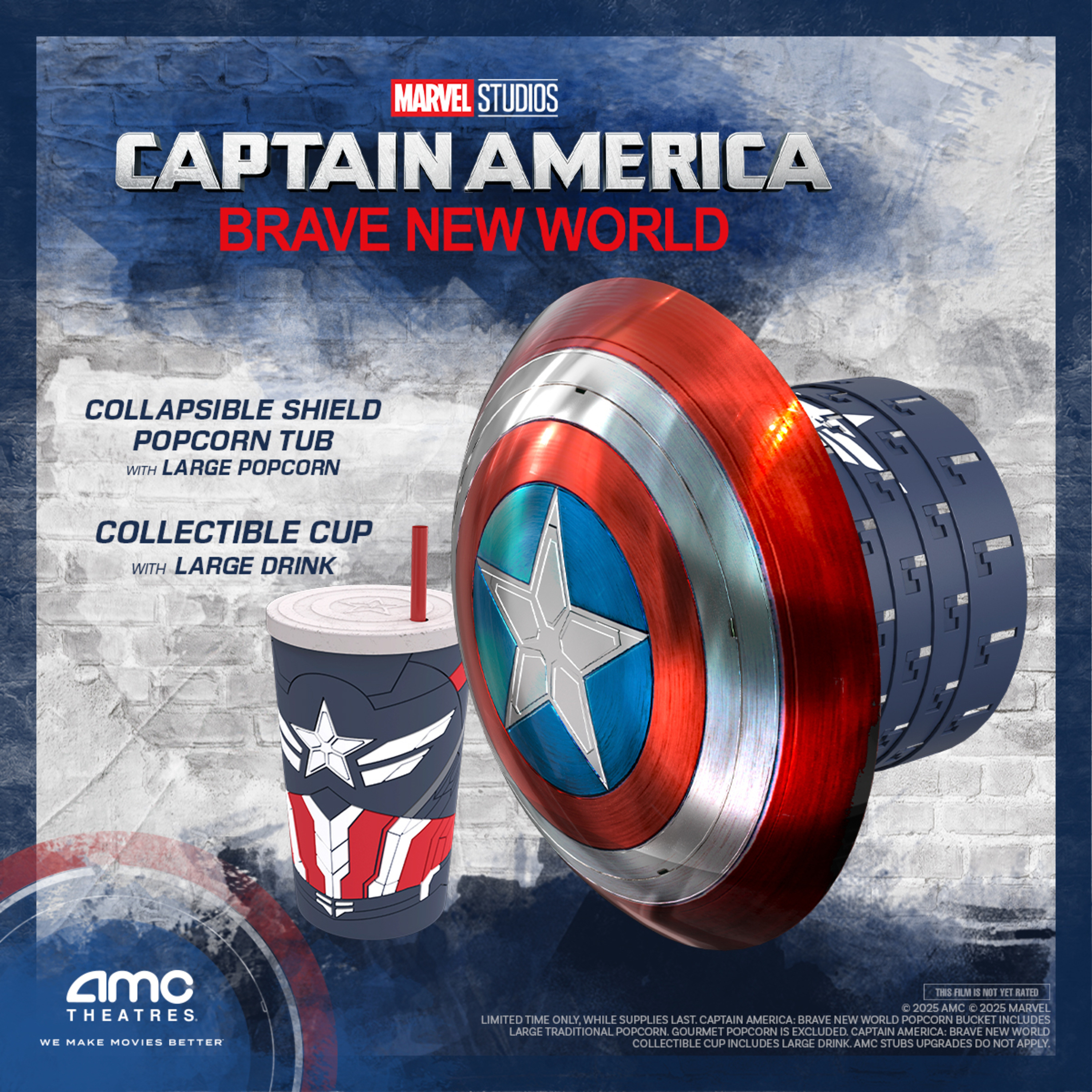 Captain America 4 Just dropped 2025 first popcorn bucket and think the competition Should Be Worried