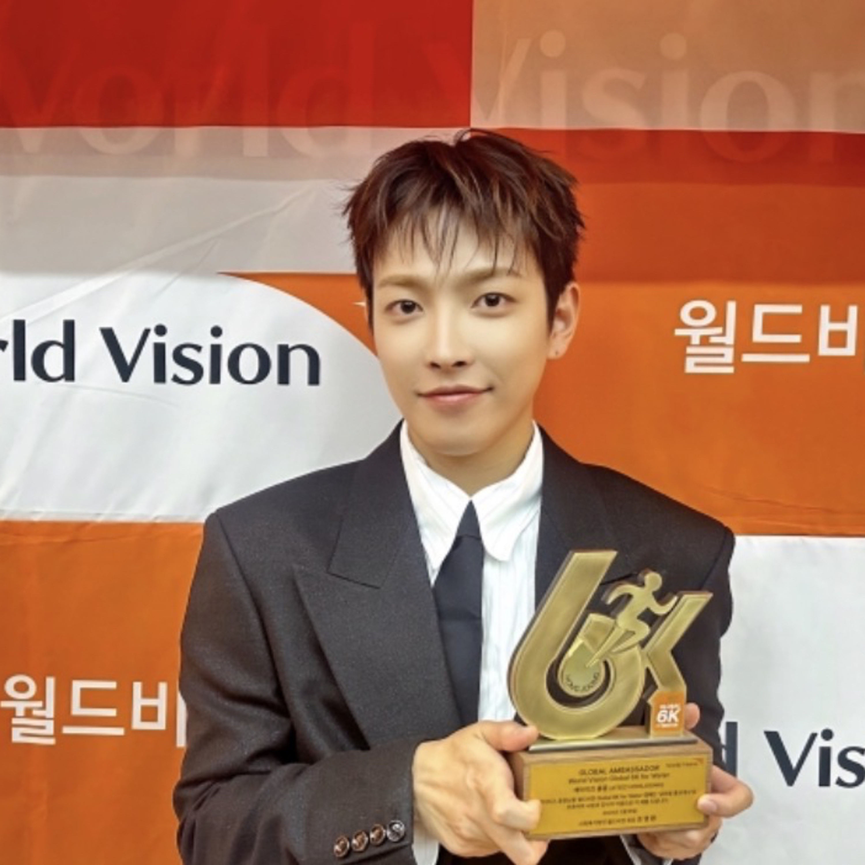 Boy band Ateez's Hongjoong chosen as honorary ambassador for World Vision campaign episode artwork