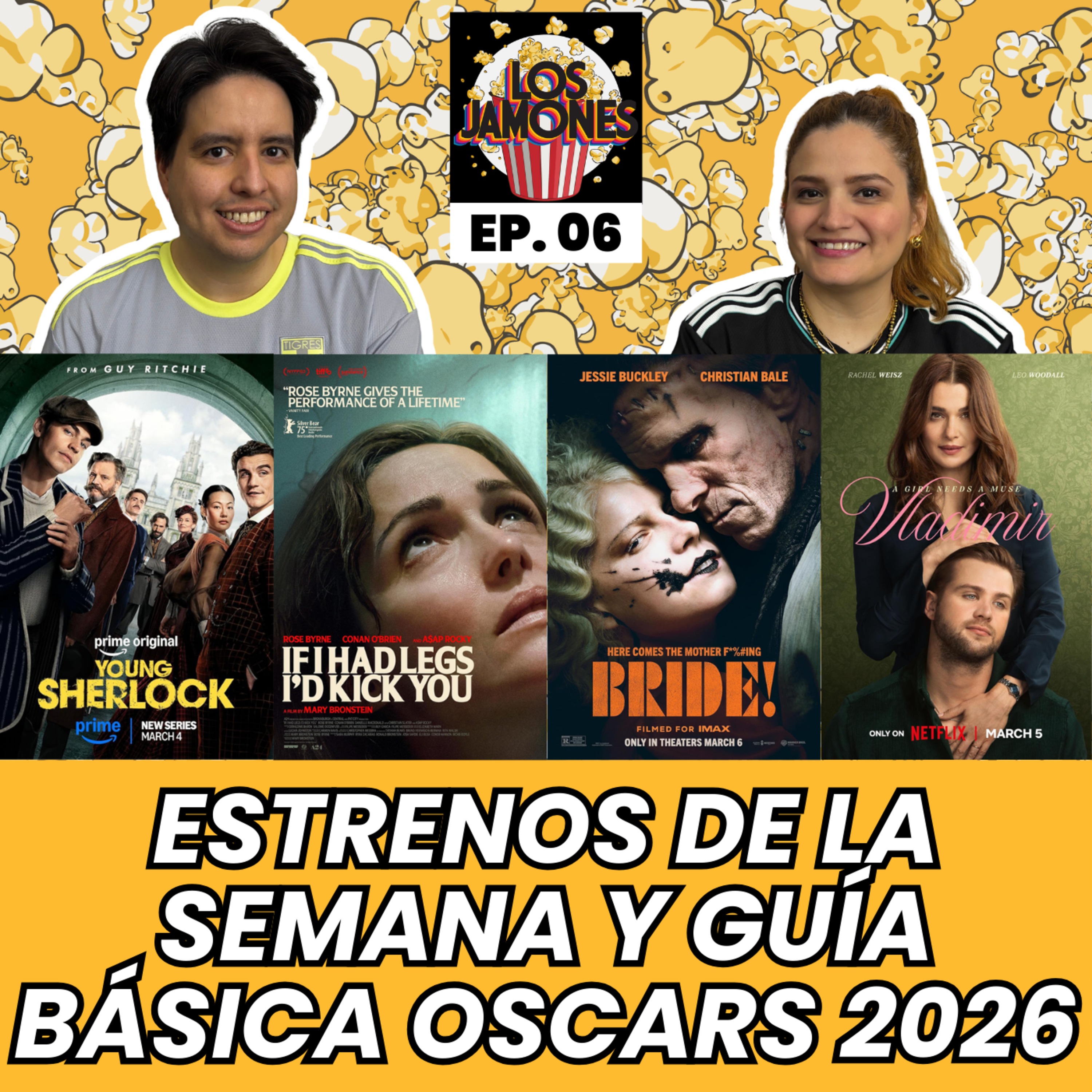 Recomendamos: ¡La Novia!, Si Pudiera Te Patearía, El Joven Sherlock, Vladimir y más | Los Jamones Podcast episode artwork