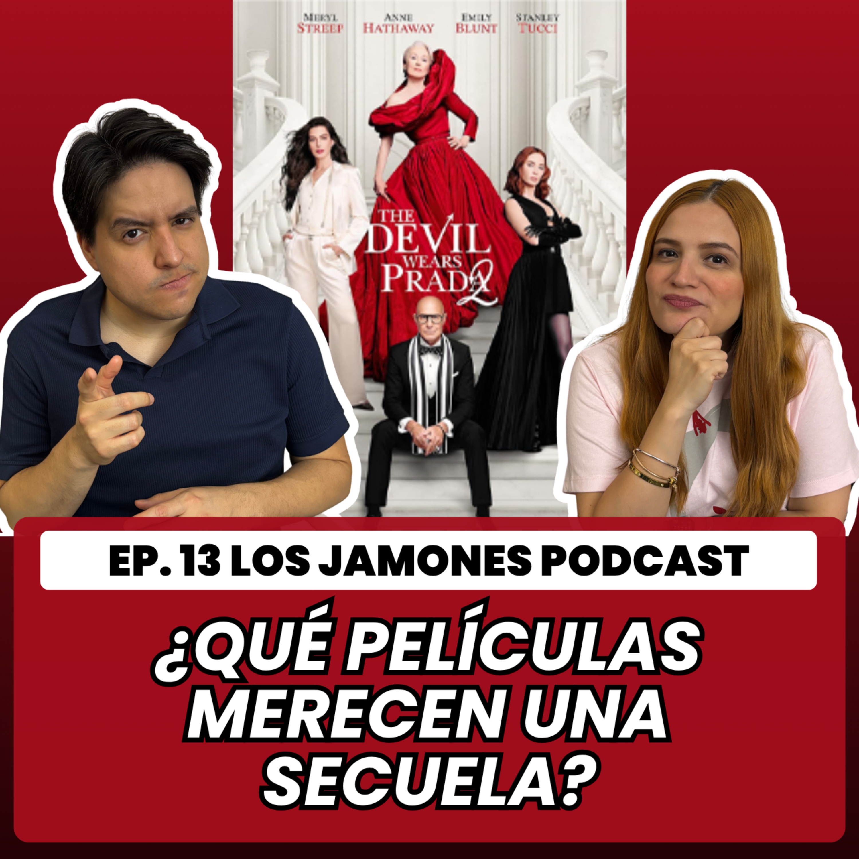 El Diablo Viste a la Moda 2 decepciona o sorprende, la serie con 100% en Rotten Tomatoes y películas que merecen secuela | Los Jamones Podcast episode artwork