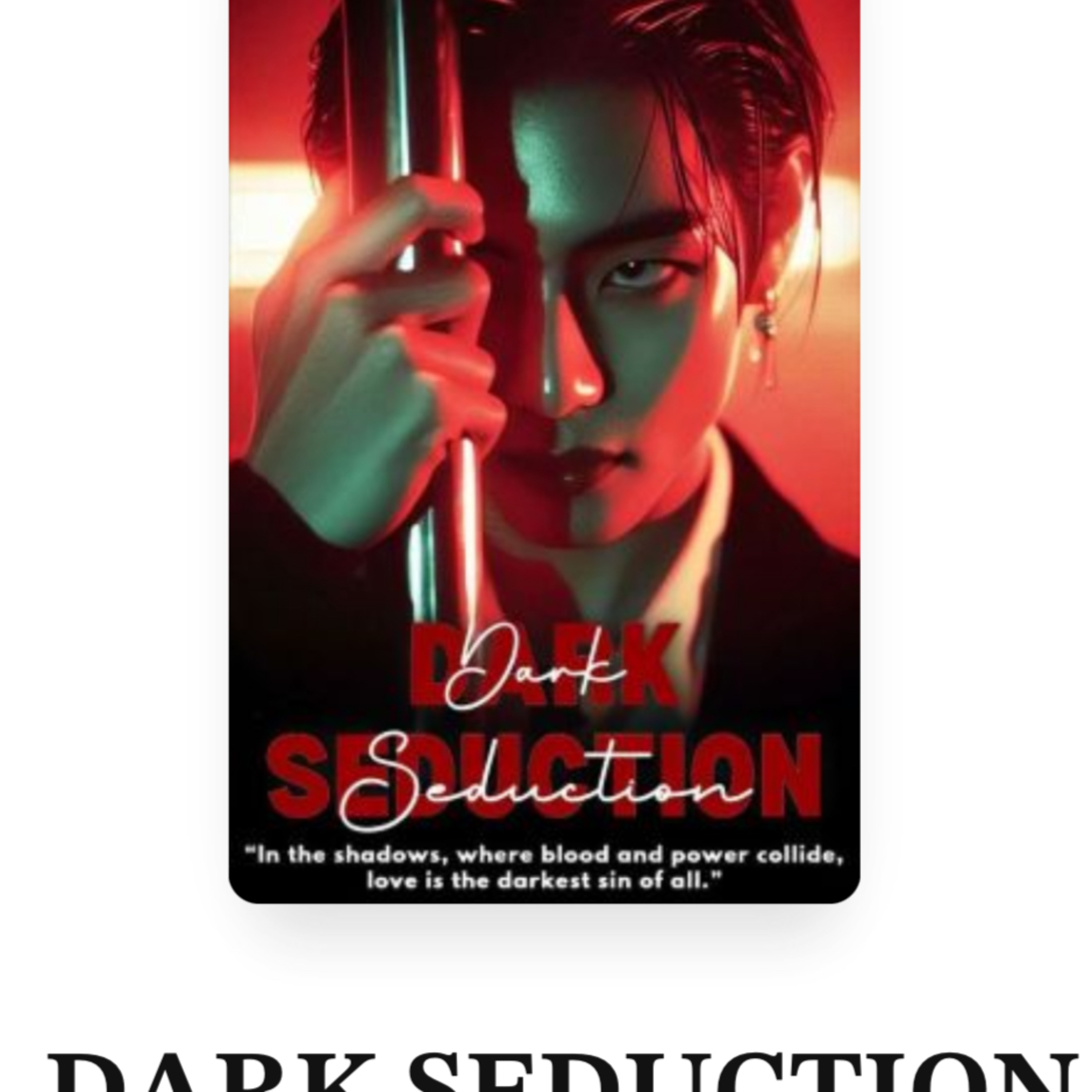I am reading the fan fiction Wattpad Dark Seduction BTS V vampires, werewolves and humans  episode artwork