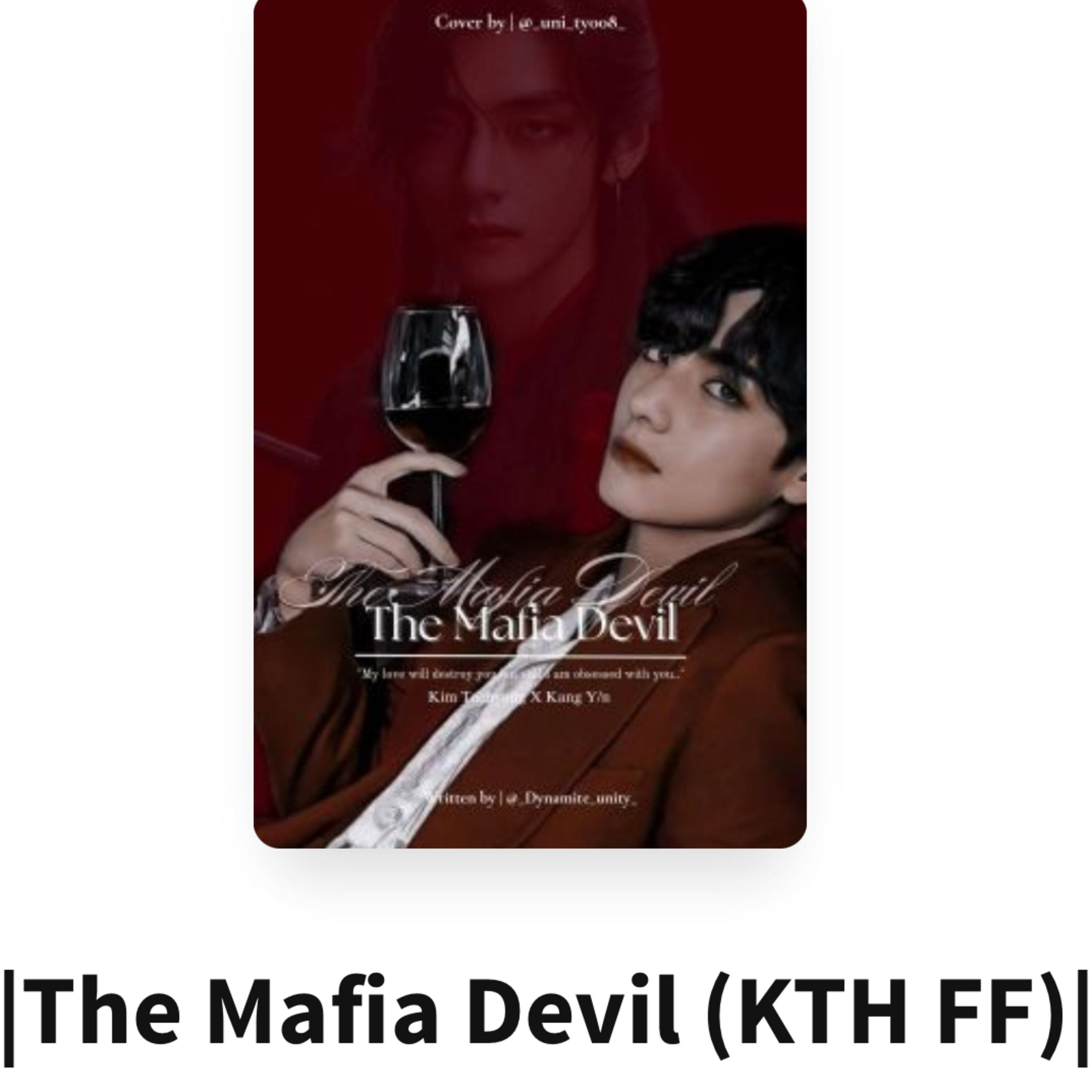 The Mafia Devil Fan fiction Wattpad BTS V  episode artwork