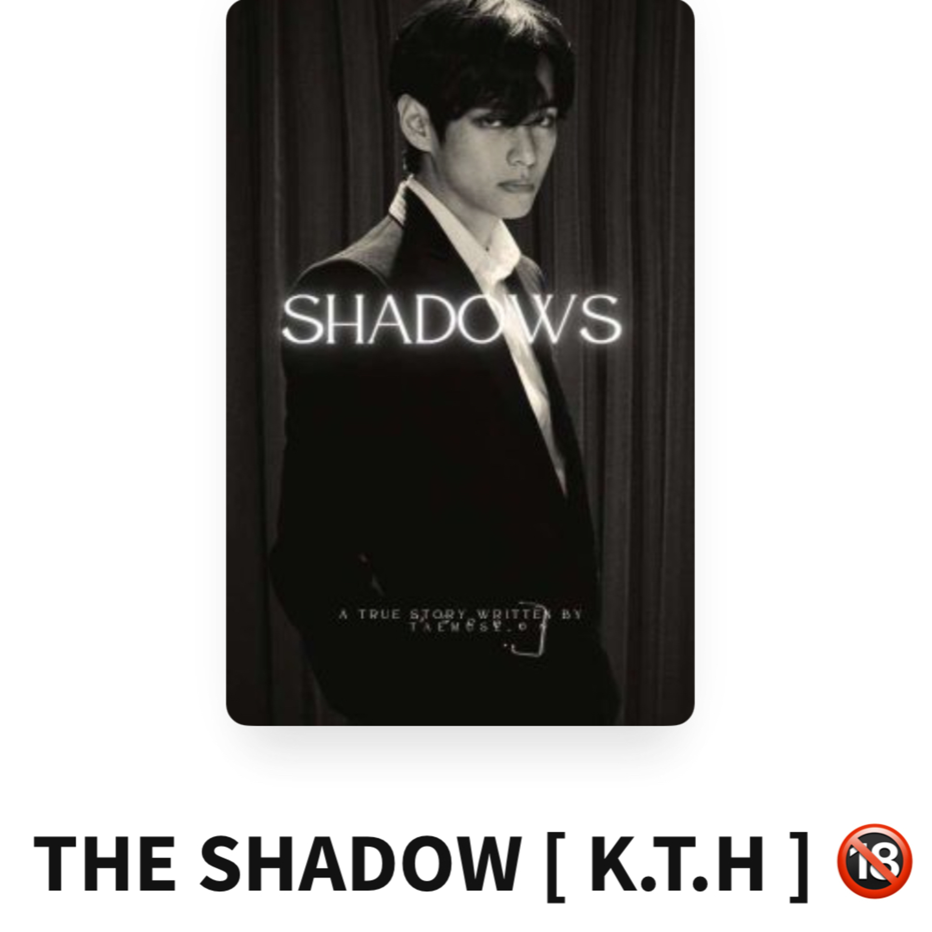 The Shadow BTS V fan fiction Wattpad ongoing new one fan fiction episode artwork