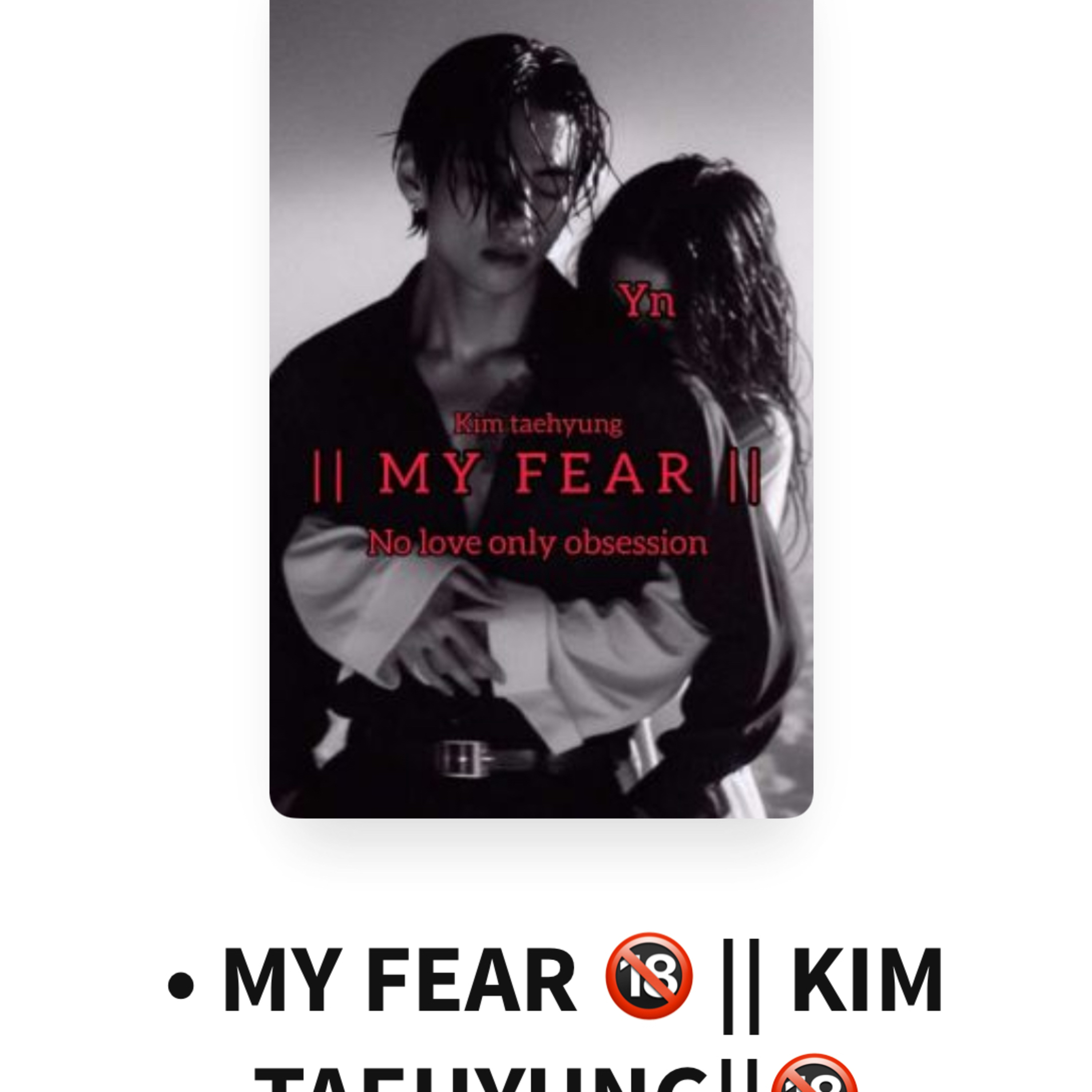 I am reading the fan fiction new one completed Wattpad my fear bts V and YN mafia and servant Characters