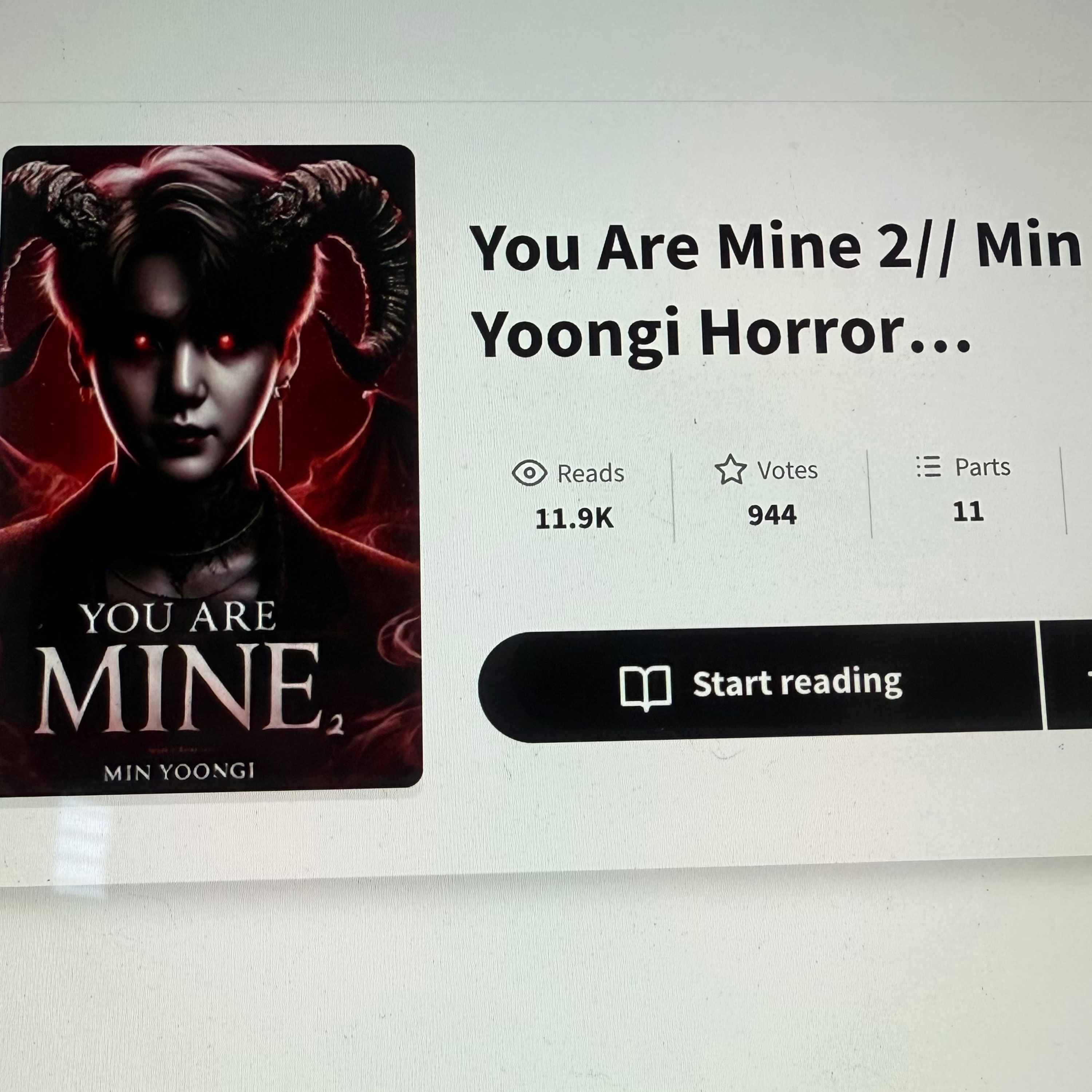 I am reading the Wattpad fan fiction BTS Suga You Are Mine Part 2 also Jin and Suha  episode artwork
