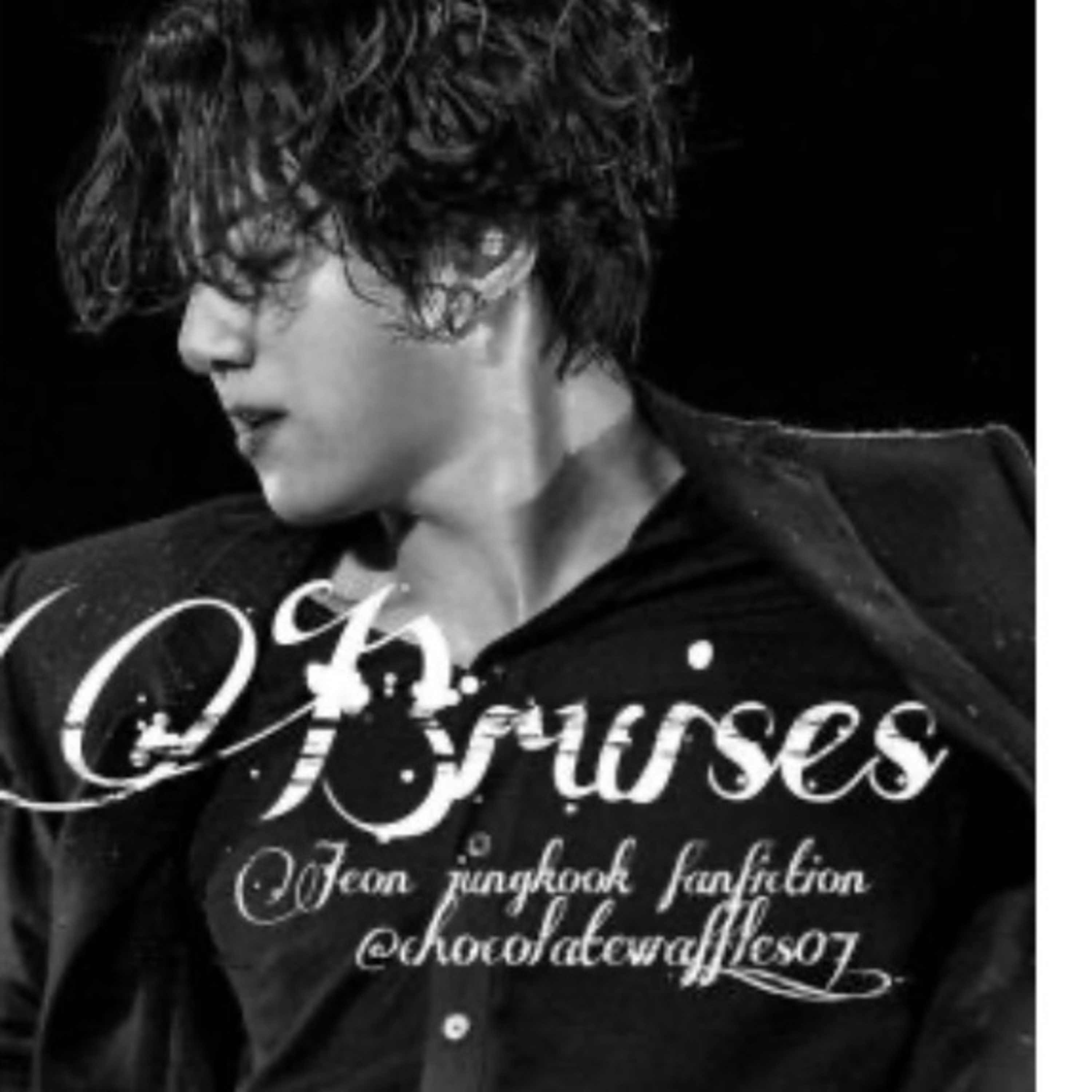 I am reading the Wattpad fan fiction Bruises Jungkook and YN  episode artwork