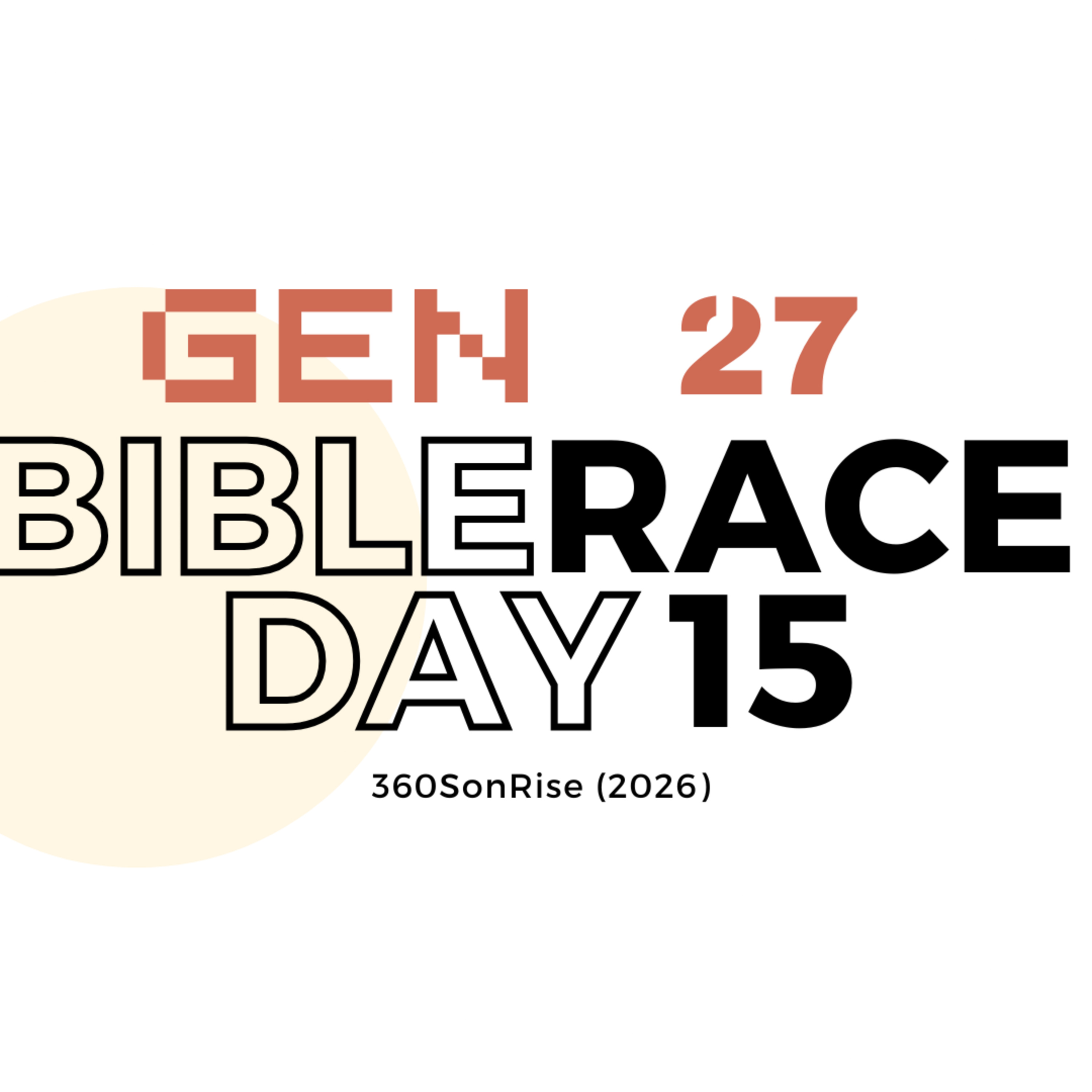 Bible Race 1/15/2026: Day15: Genesis 27 episode artwork