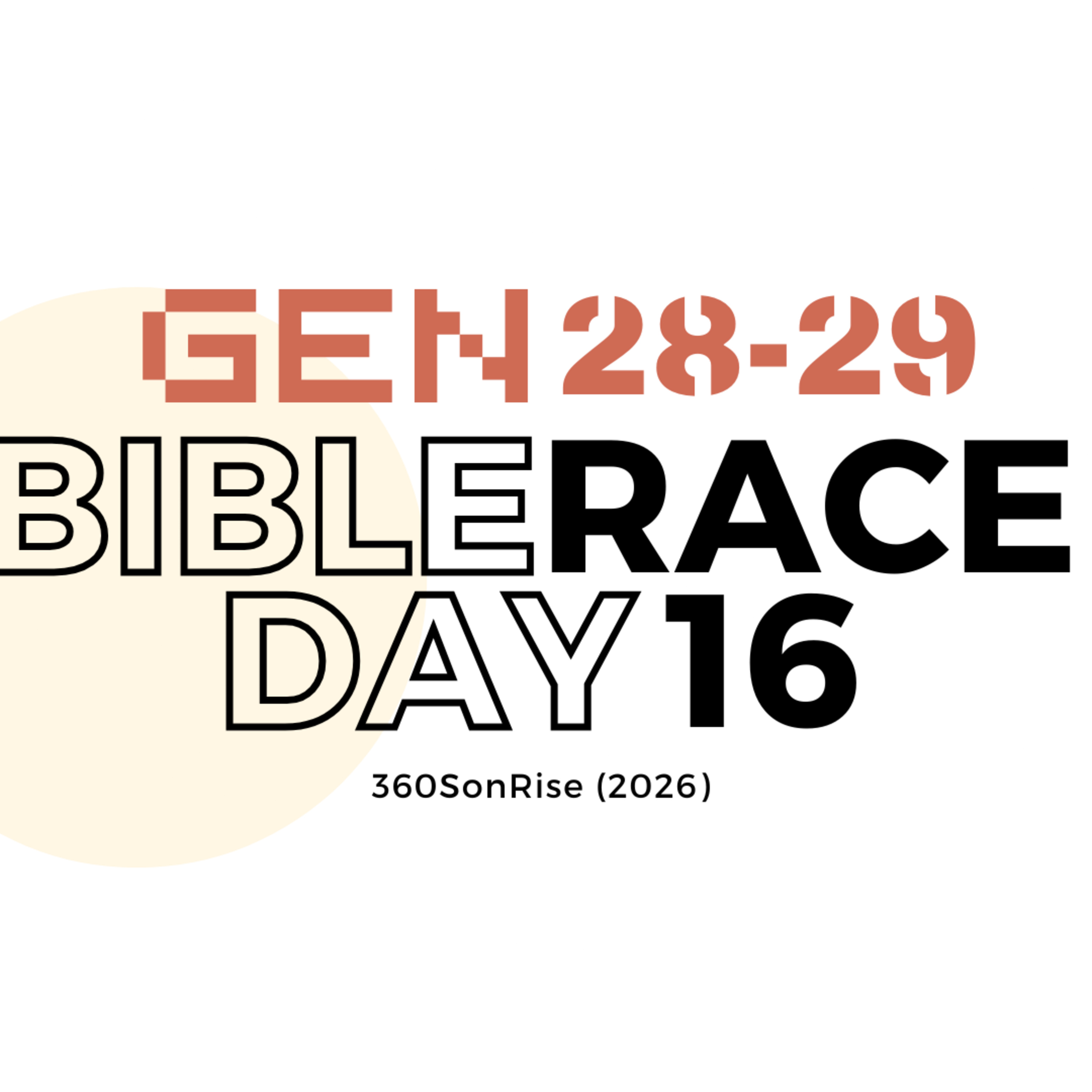 Bible Race 1/16/2026: Day16: Genesis 28-29 episode artwork