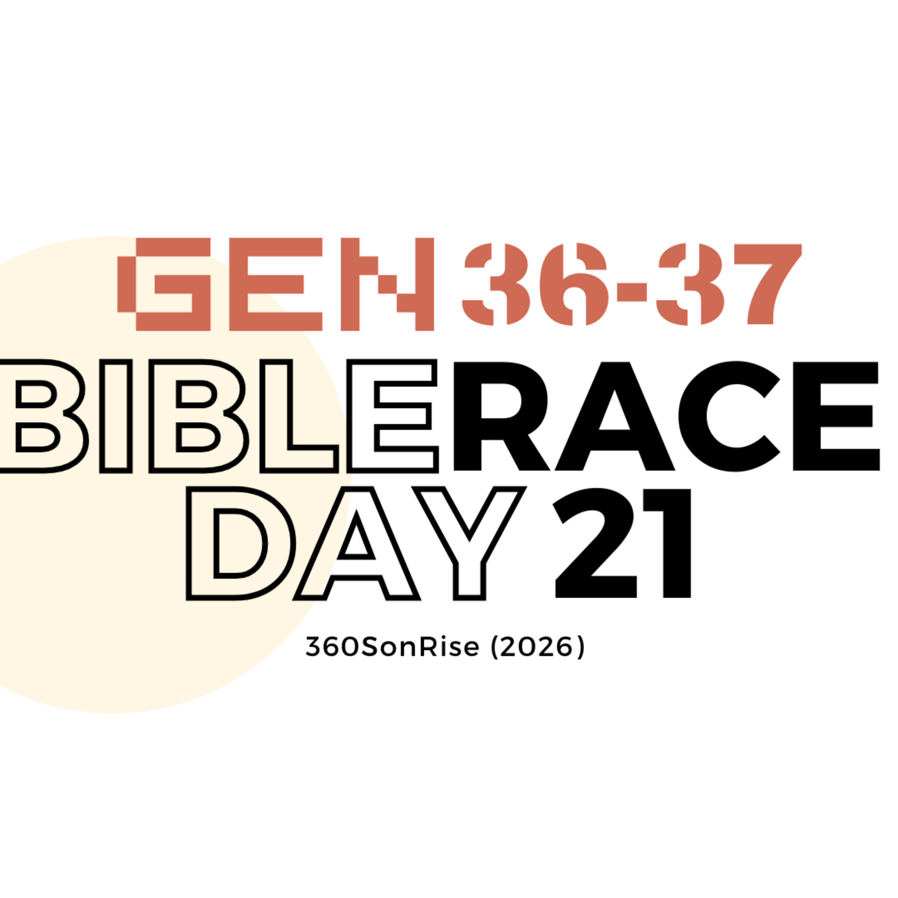 Bible Race 1/21/2026: Day21: Genesis 36-37 episode artwork