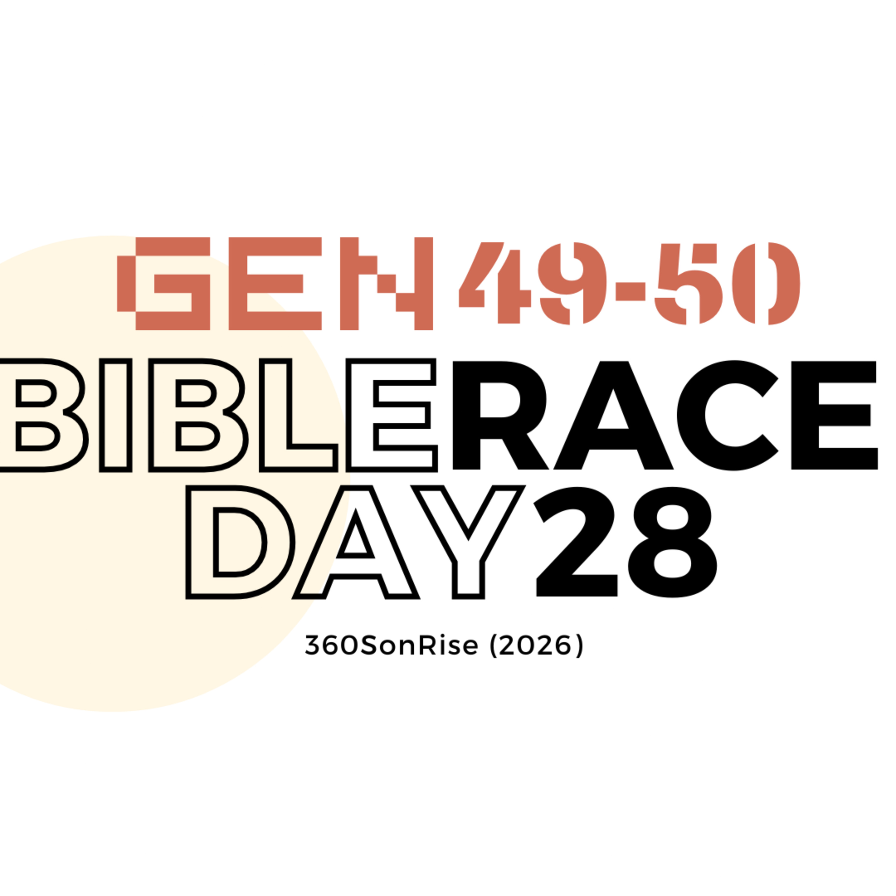 Bible Race 1/28/2026: Day28: Genesis 49-50 episode artwork