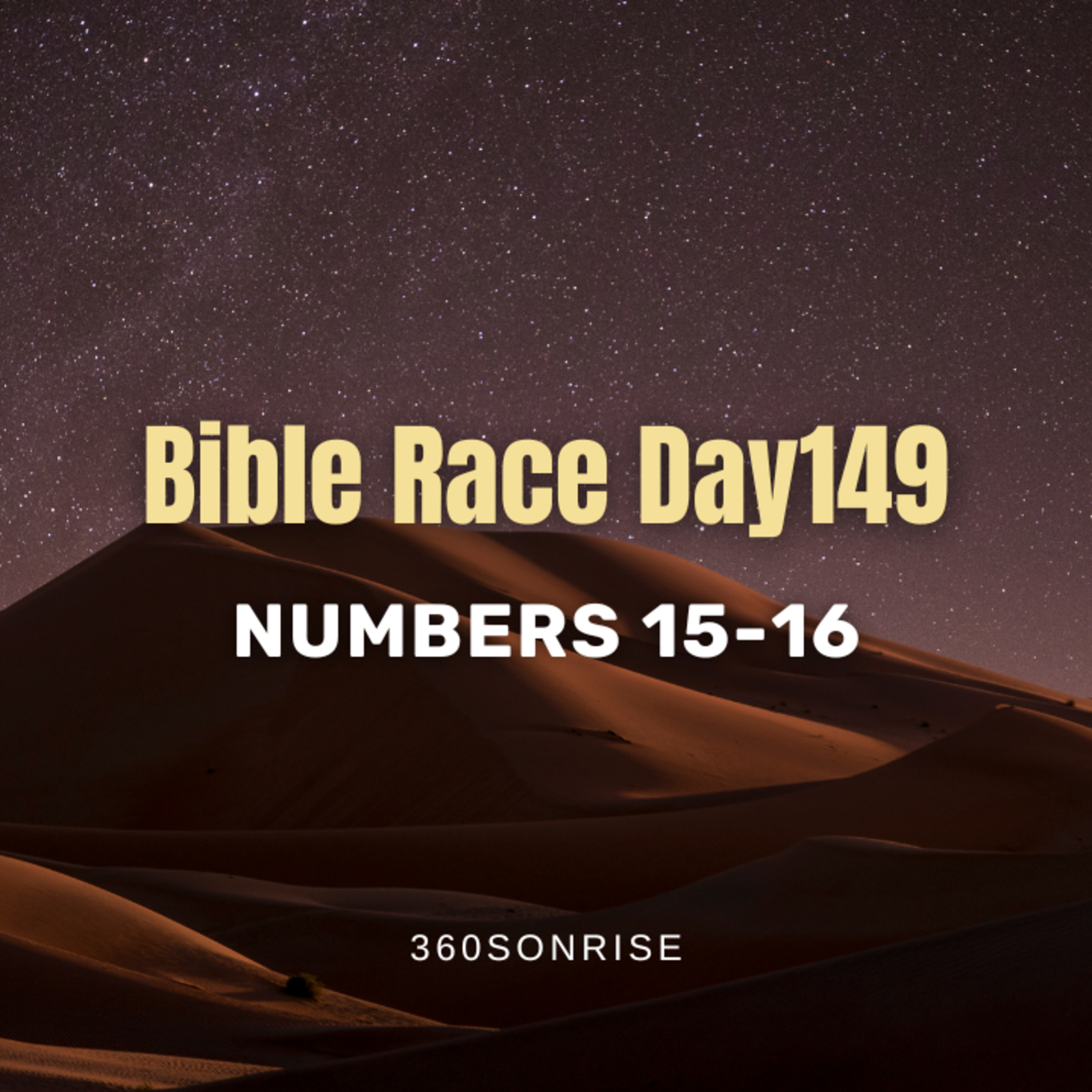 Bible Race 5/29/2026: Day149: Numbers 15-16 episode artwork