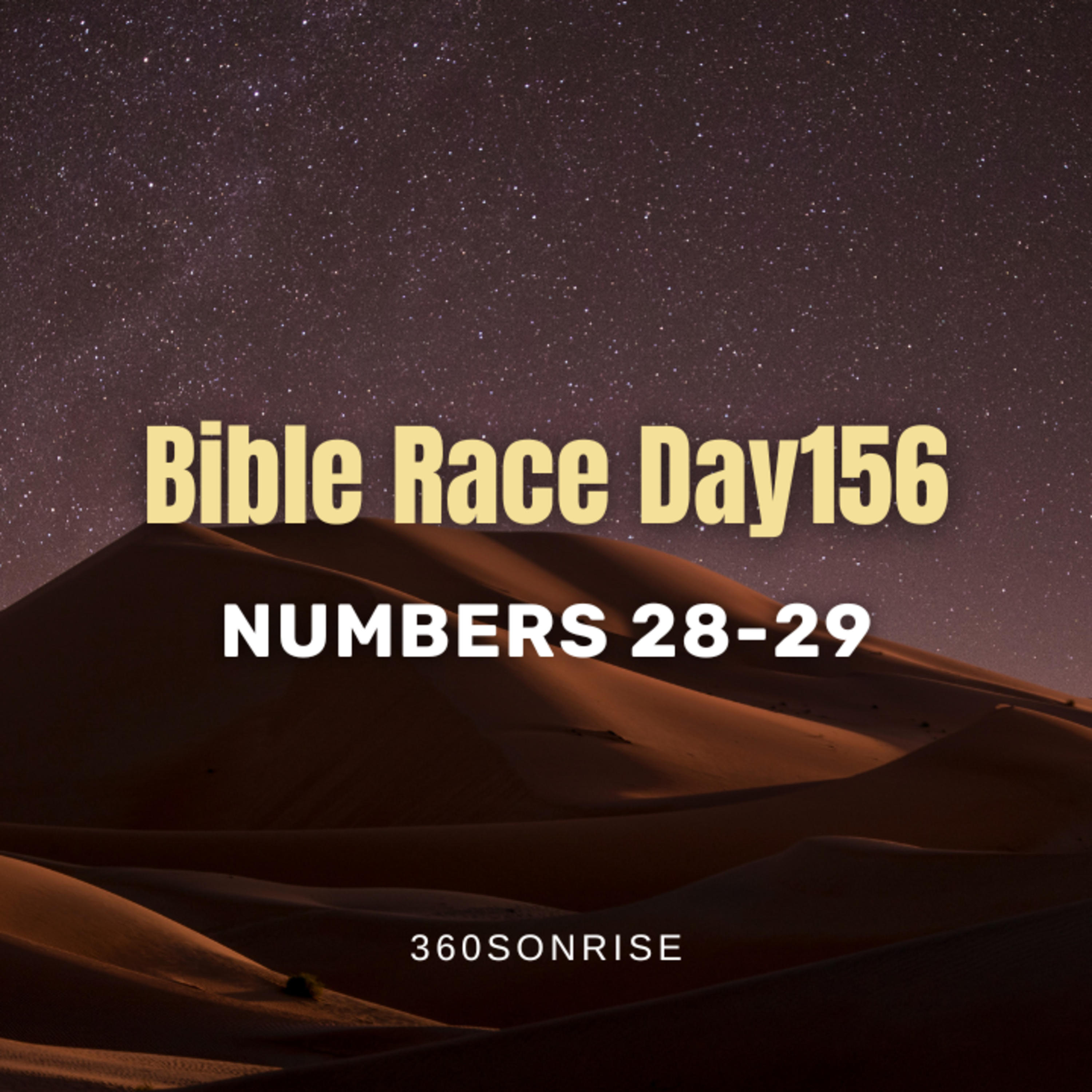 Bible Race 6/5/2026: Day156: Numbers 28-29 episode artwork