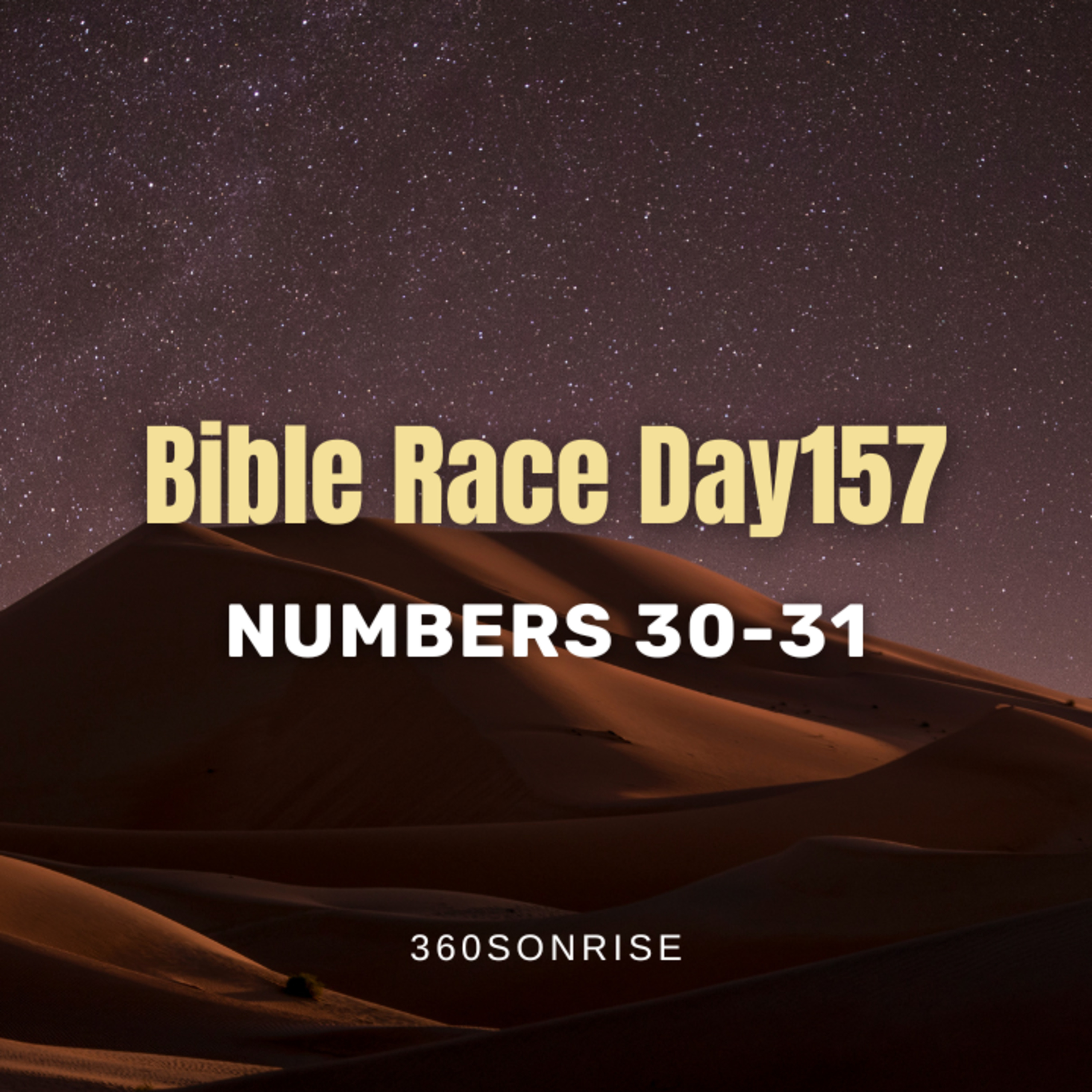 Bible Race 6/6/2026: Day157: Numbers 30-31 episode artwork