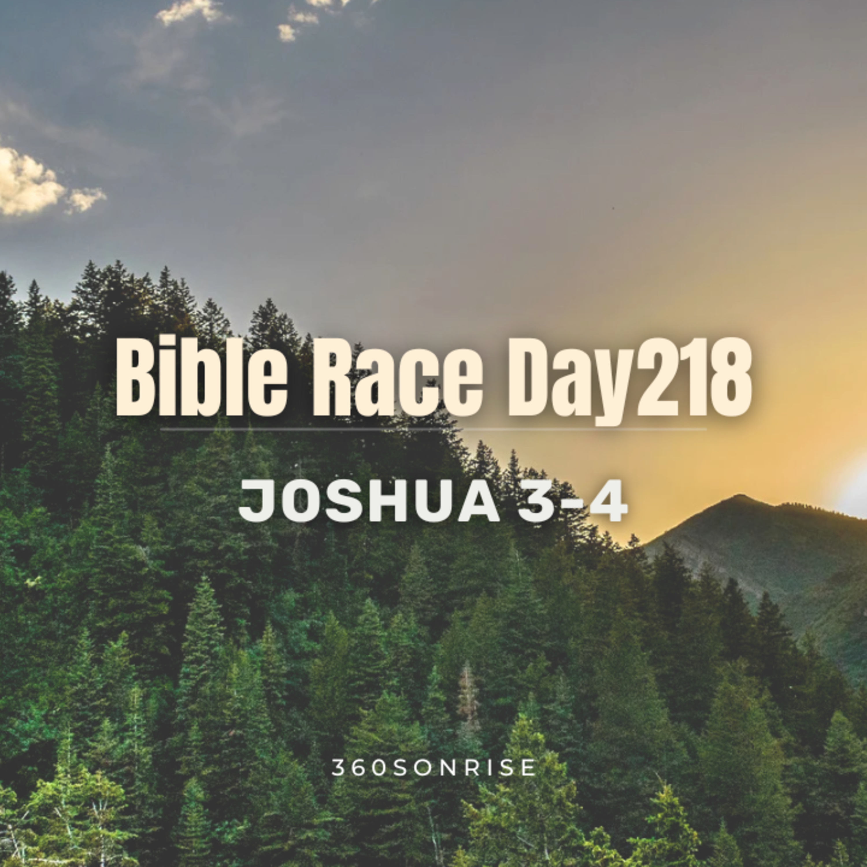 Bible Race 8/6/2026: Day218: Joshua 3-4 episode artwork
