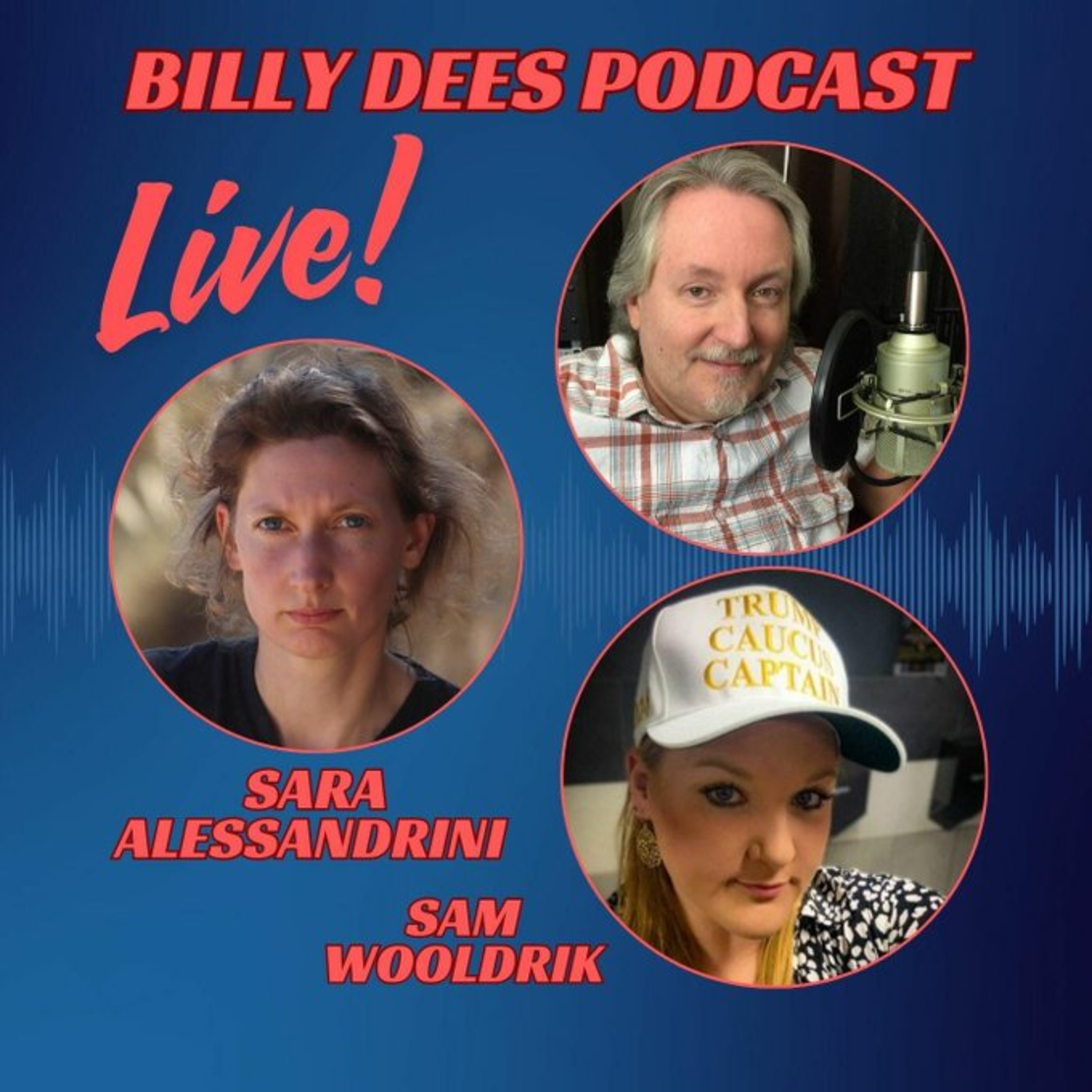 Billy Dees, Sara Alessandrini, and Sam Wooldrik, Live! episode artwork