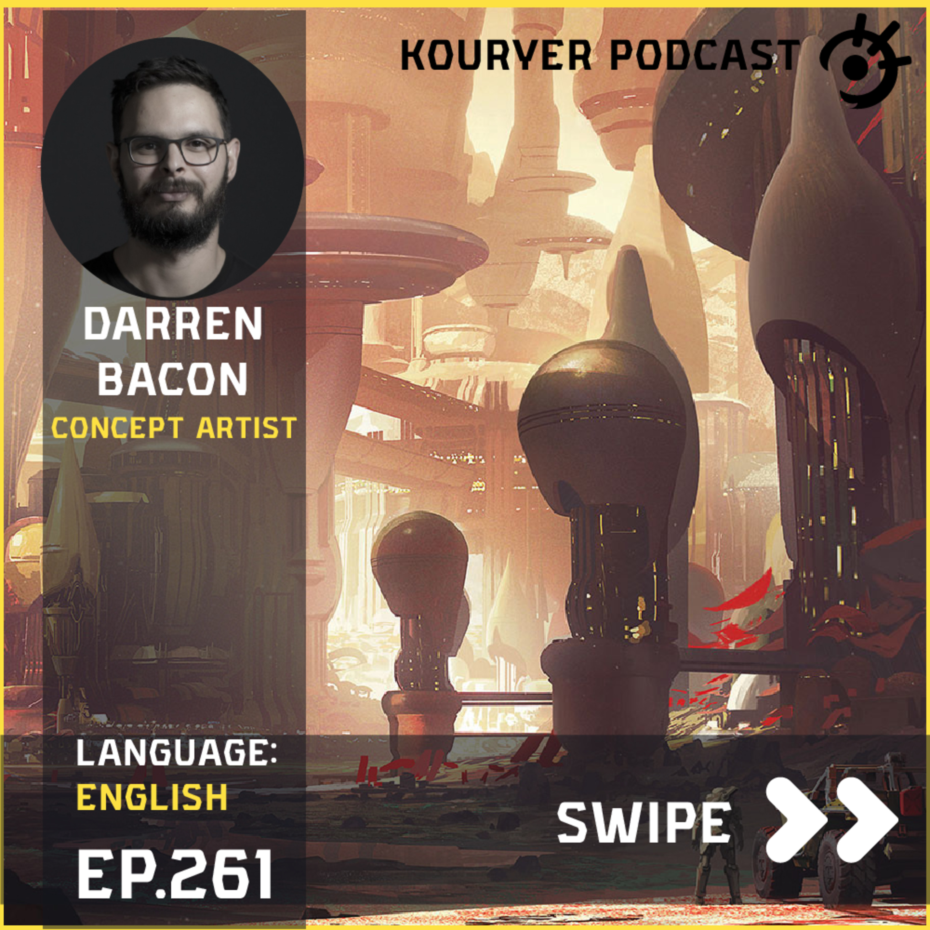 Functionality vs Aesthetics in Game Design with Darren Bacon - Kouryer podcast #261 episode artwork