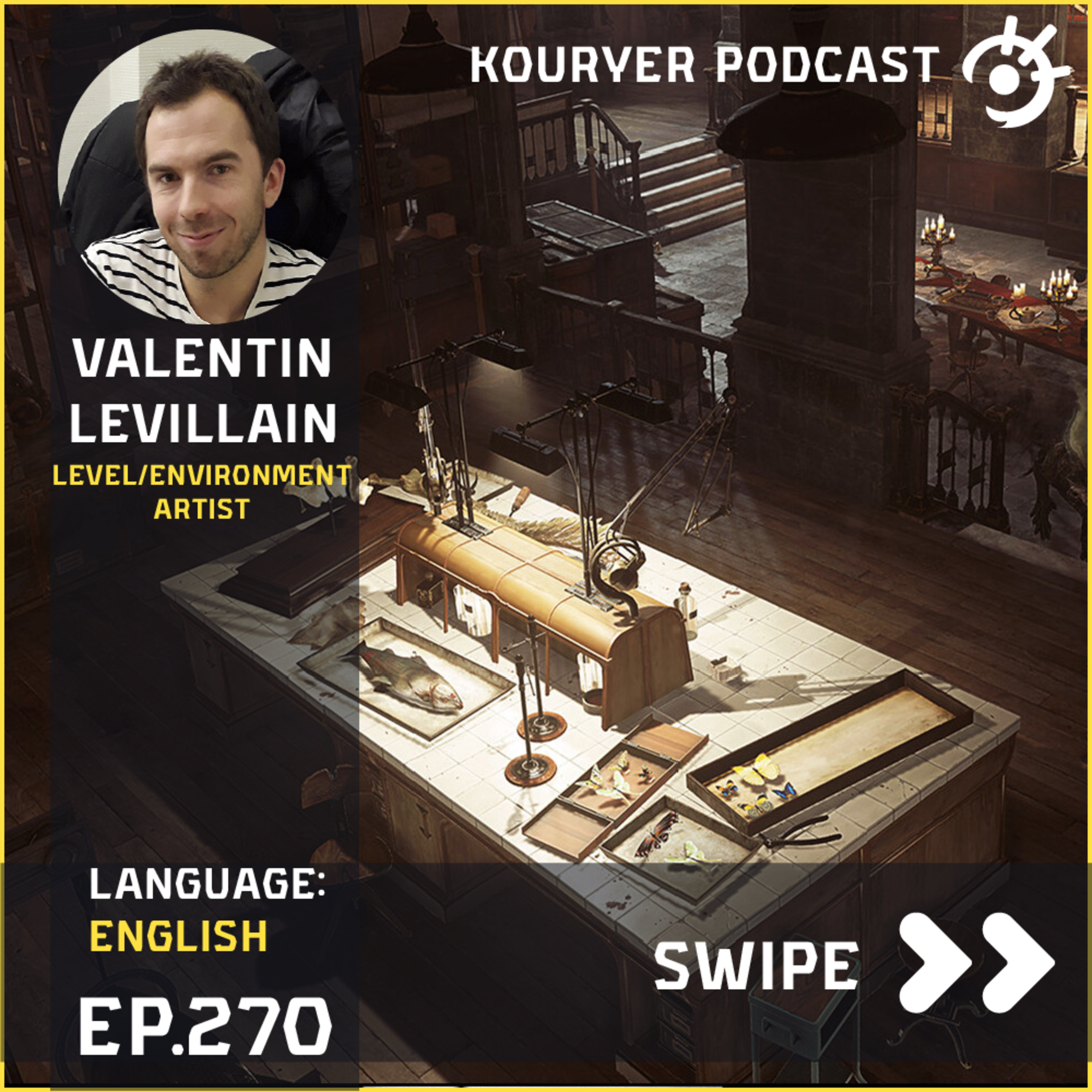 Designing Levels for Immersive Gameplay with Valentin Levillain - Kouryer podcast #270 episode artwork
