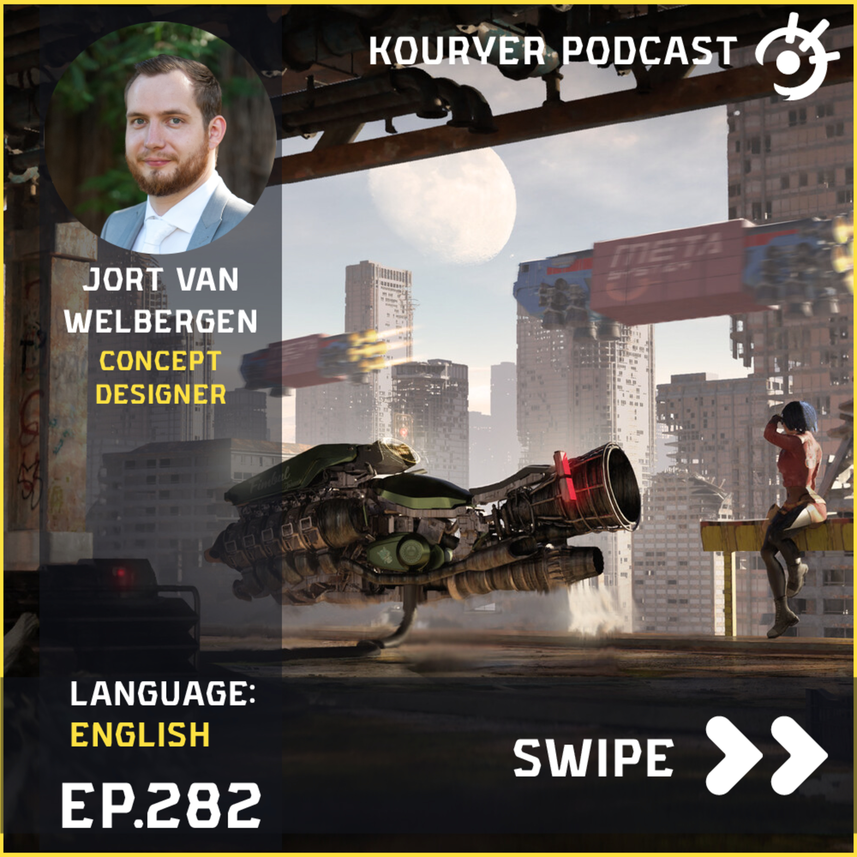 Problem Solving in Design: A Concept Artist's Approach with Jort van Welbergen - Kouryer podcast #282 episode artwork
