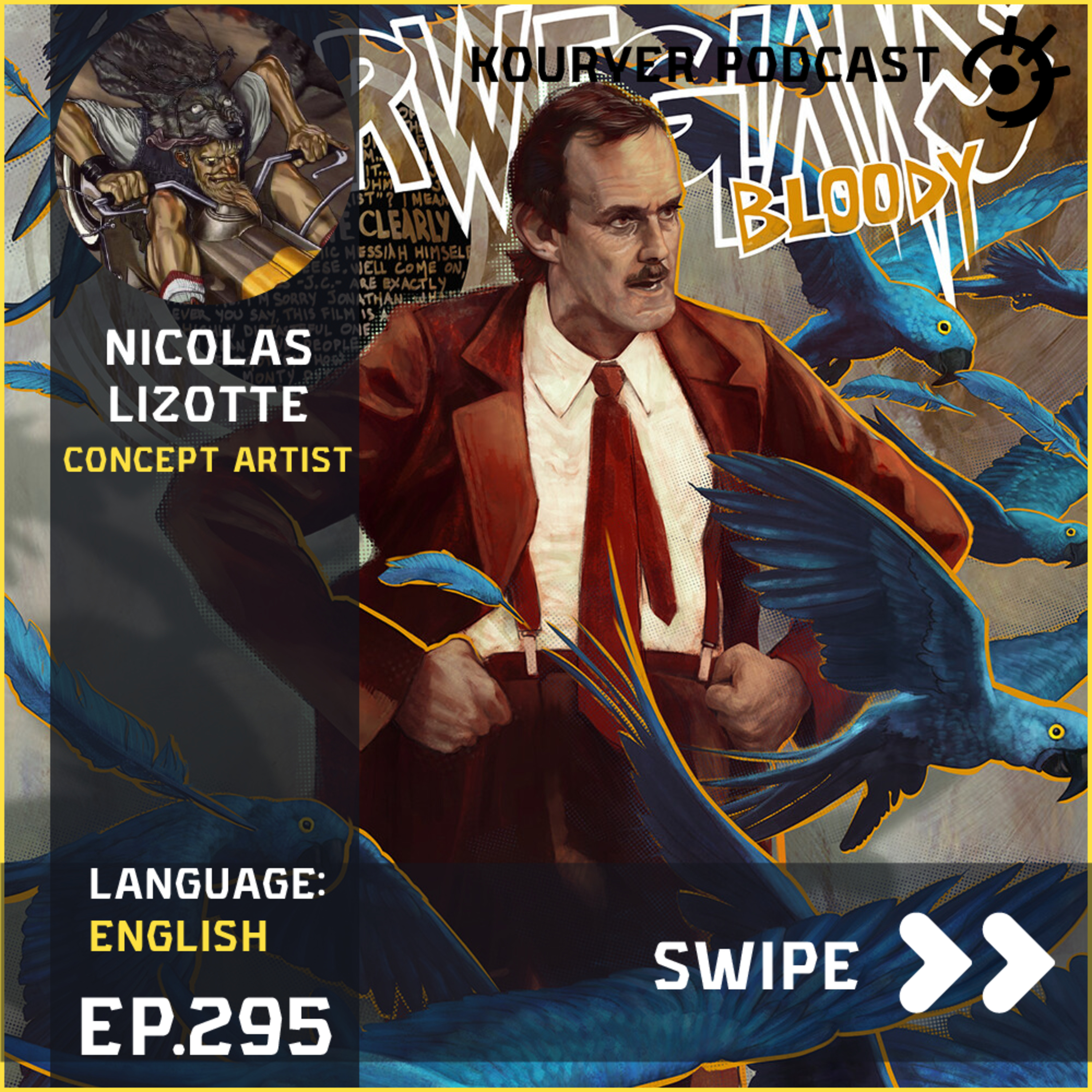 Stories and lessons with senior concept artist Nicolas Lizotte - Kouryer podcast #295 episode artwork