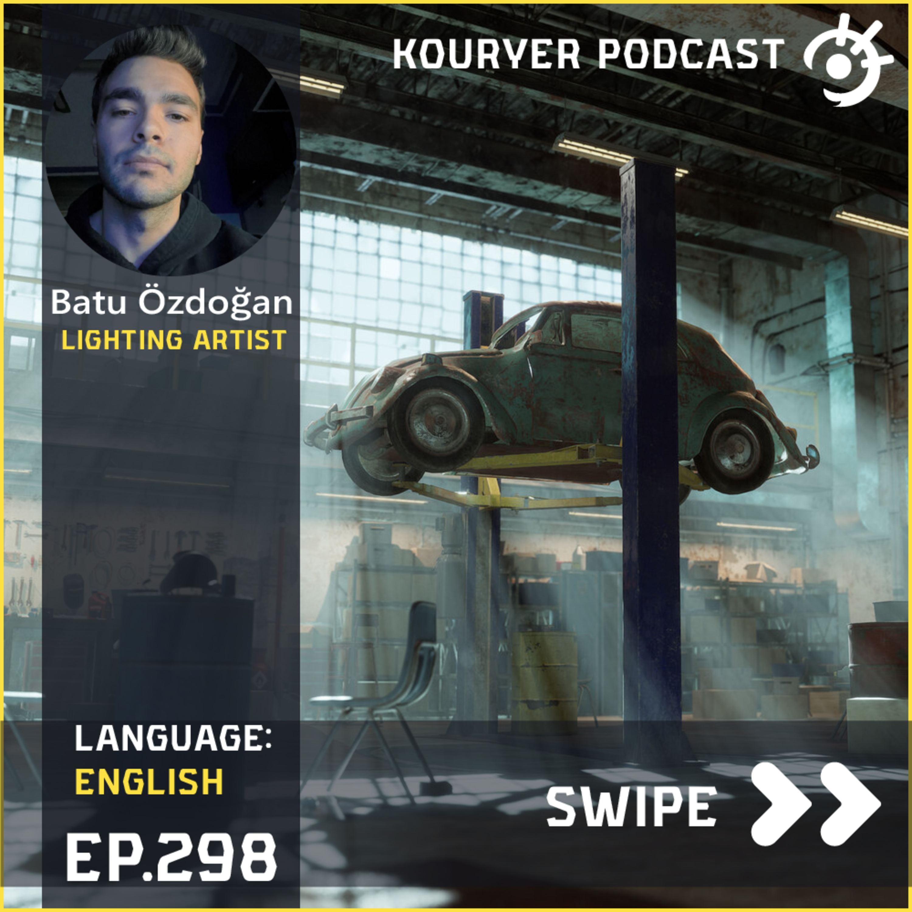 Learning lighting art With Batu Özdoğan - Kouryer podcast #298 episode artwork