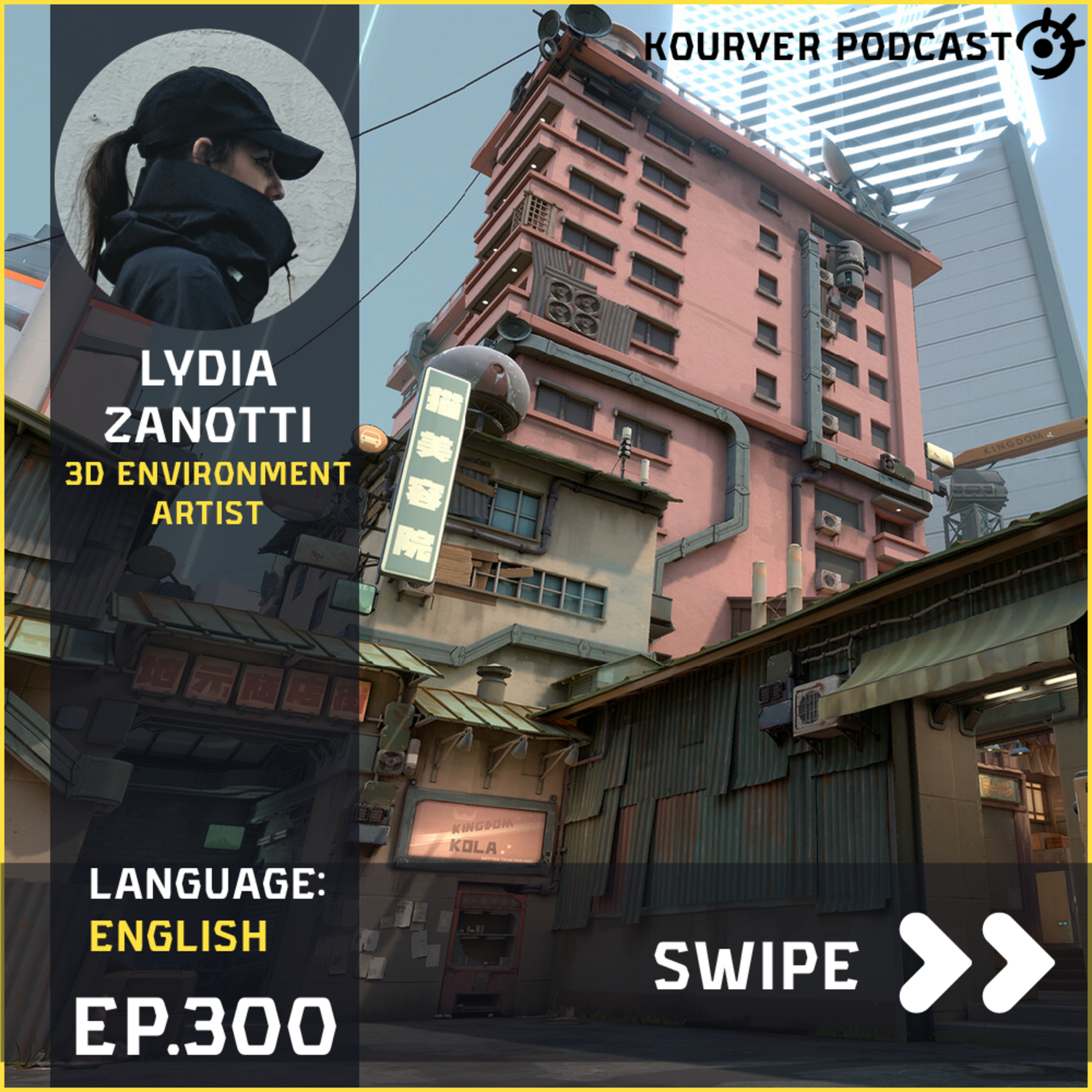 Art of 3D Environments with Lydia Zanotti - Kouryer podcast #300 episode artwork