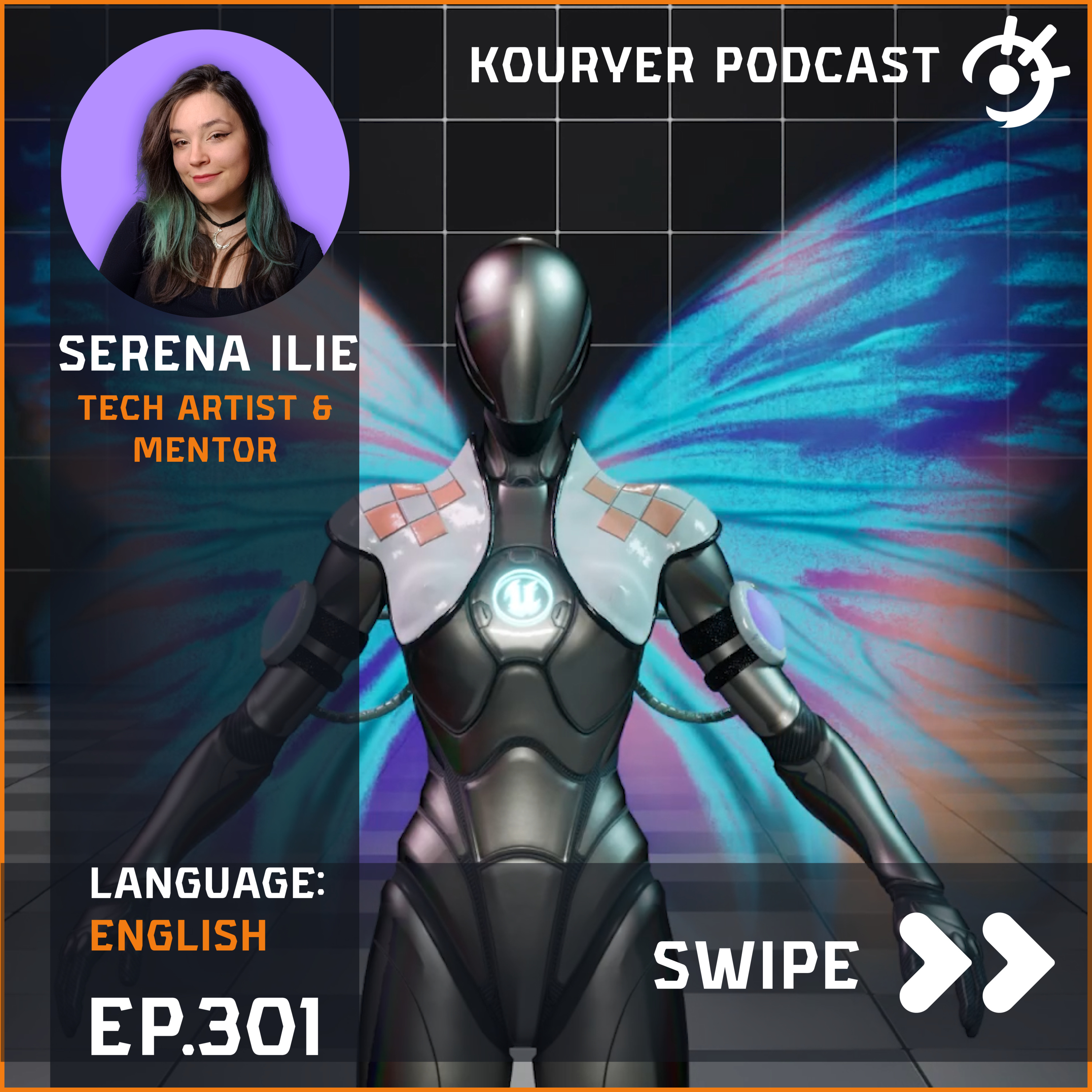 Teaching, Tech Art & Warhammer 40K with Serena Ilie – Kouryer Podcast #301 episode artwork
