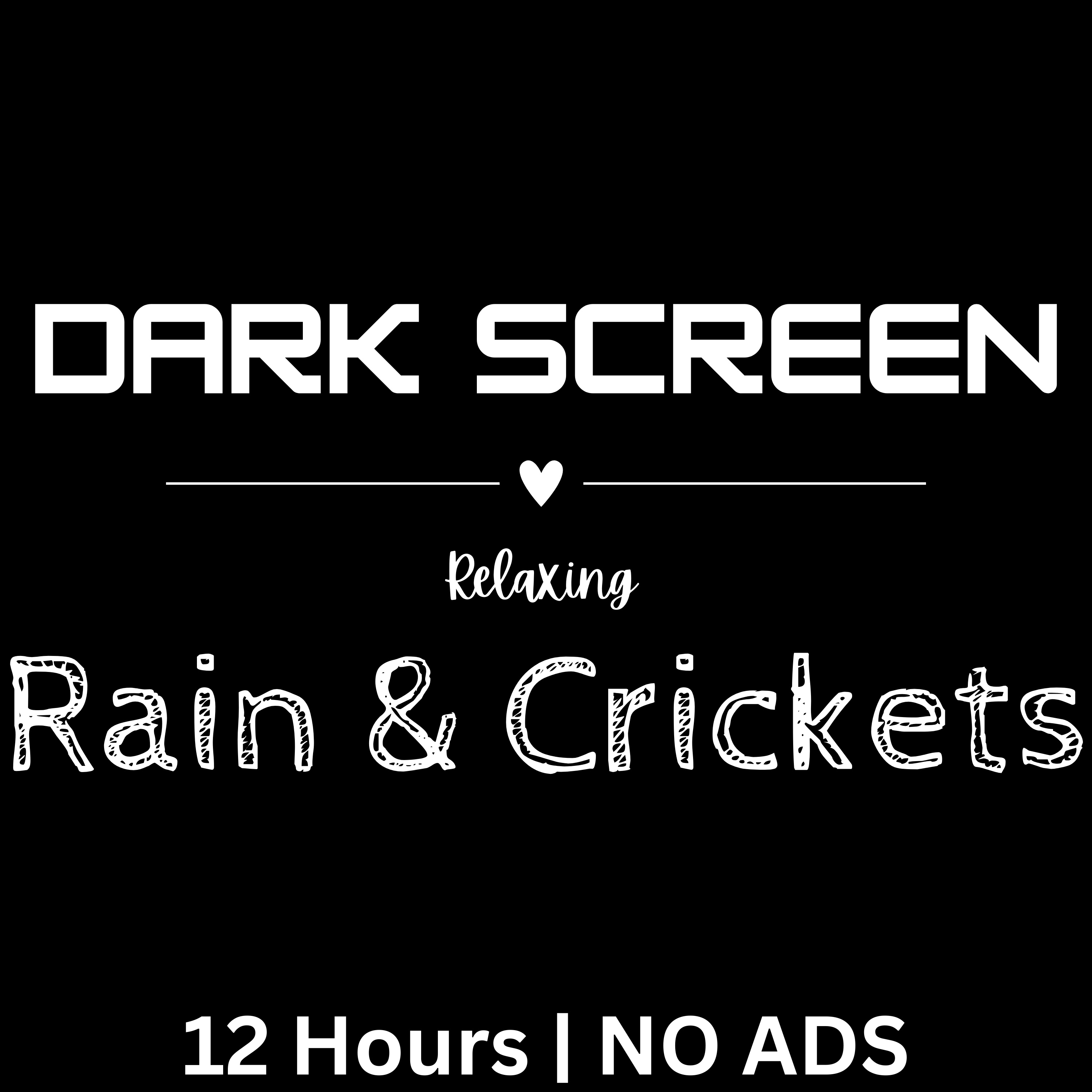 12-Hour Relaxation: Soothing Rain Sounds & Crickets for Deep Sleep | Black Screen Sleep Aid episode artwork
