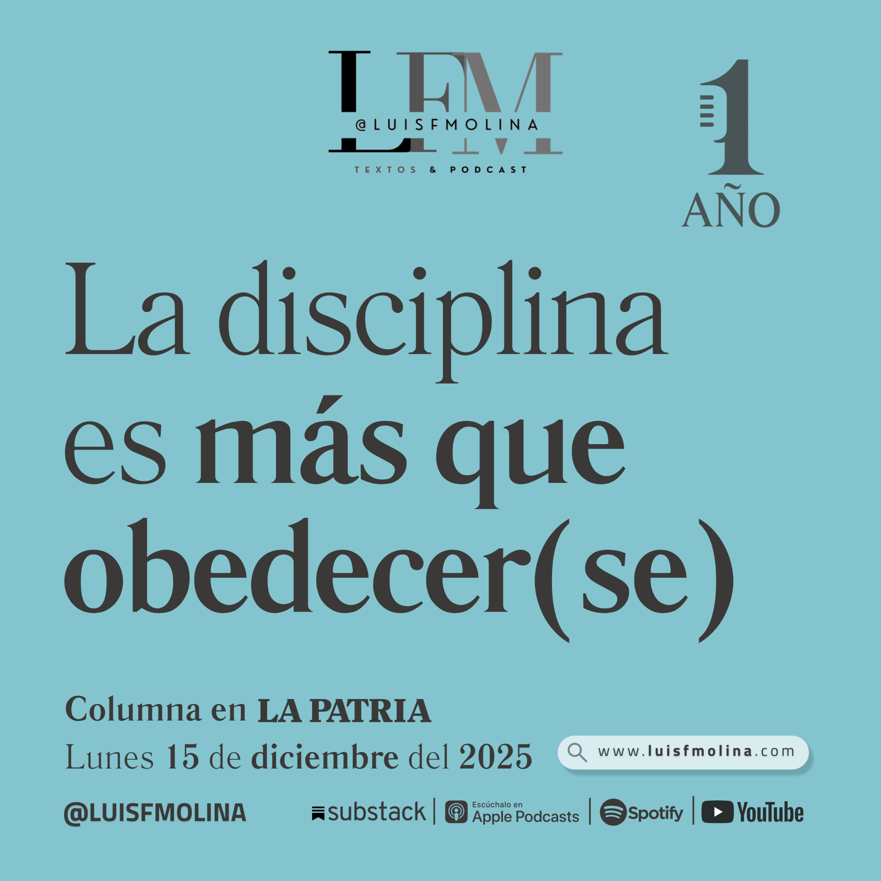 28. La disciplina es más que obedecer(se) 28. La disciplina es más que obedecer(se)