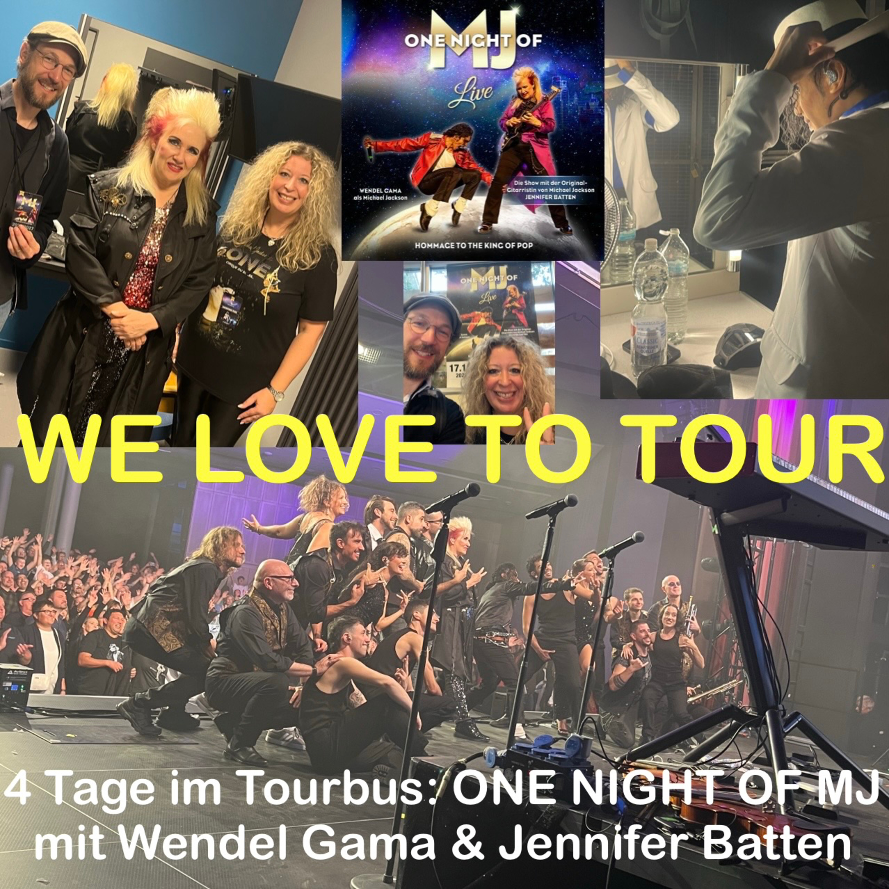 WE LOVE TO TOUR — 4 Tage mit „One Night of MJ“ im Tourbus — mit Wendel Gama & Jennifer Batten