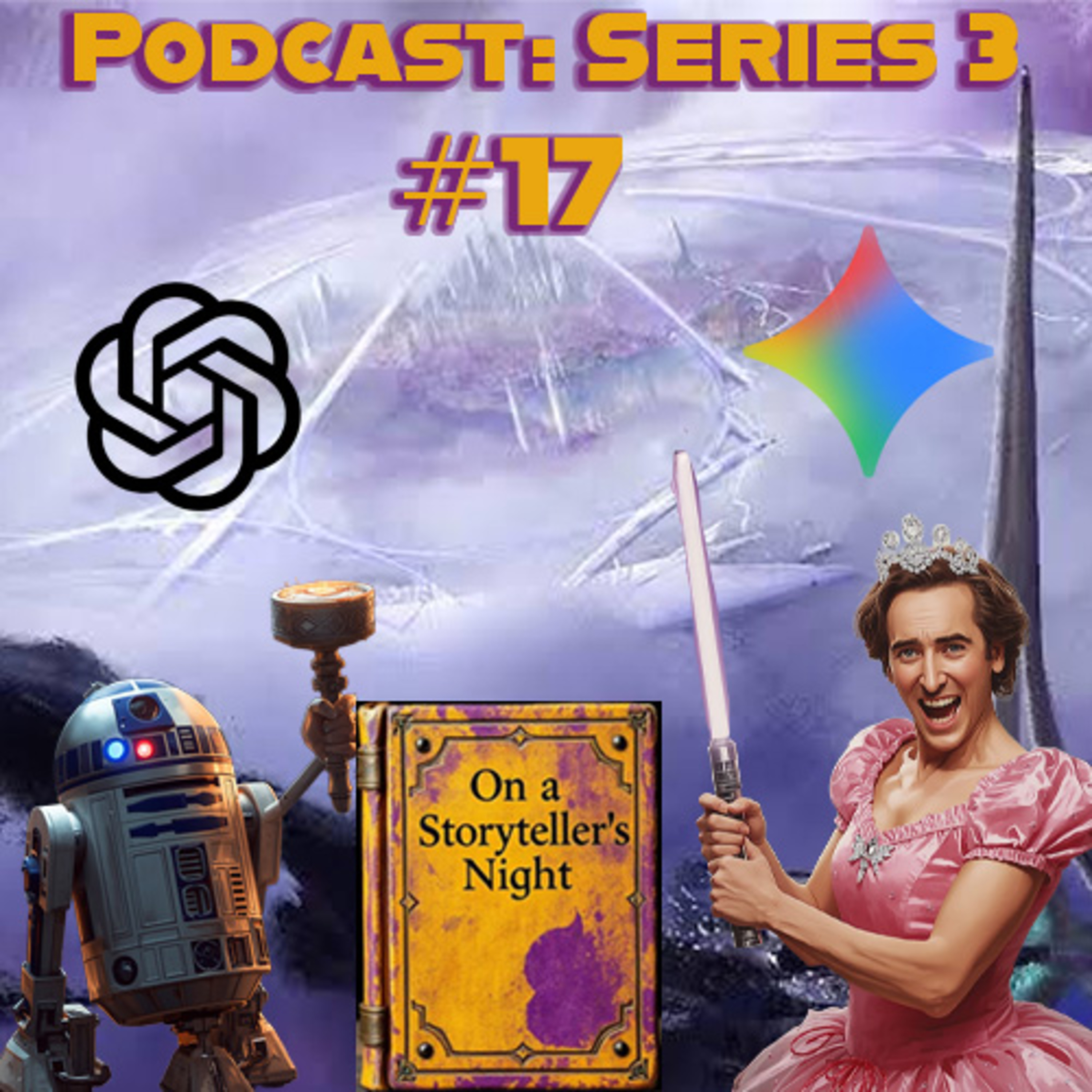 AI creates our randomised stories... episode artwork