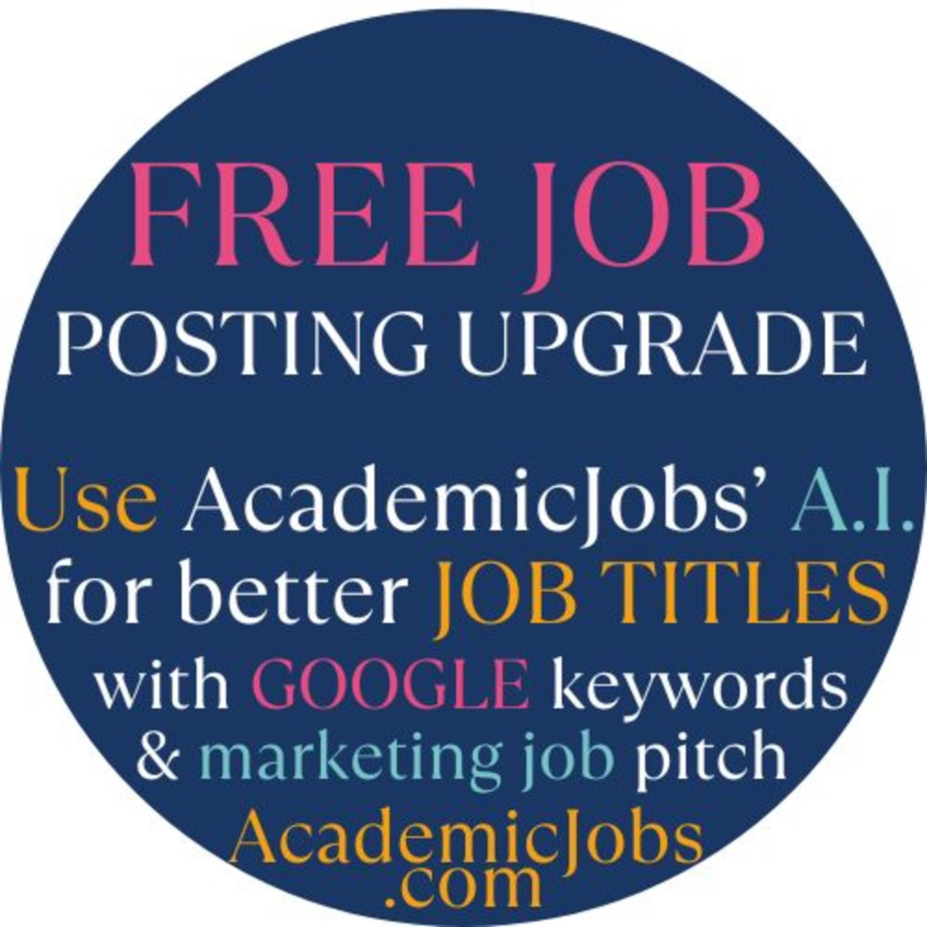 Post Higher Ed Jobs on AcademicJobs.com for free AI JOB MARKETING UPGRADE  episode artwork