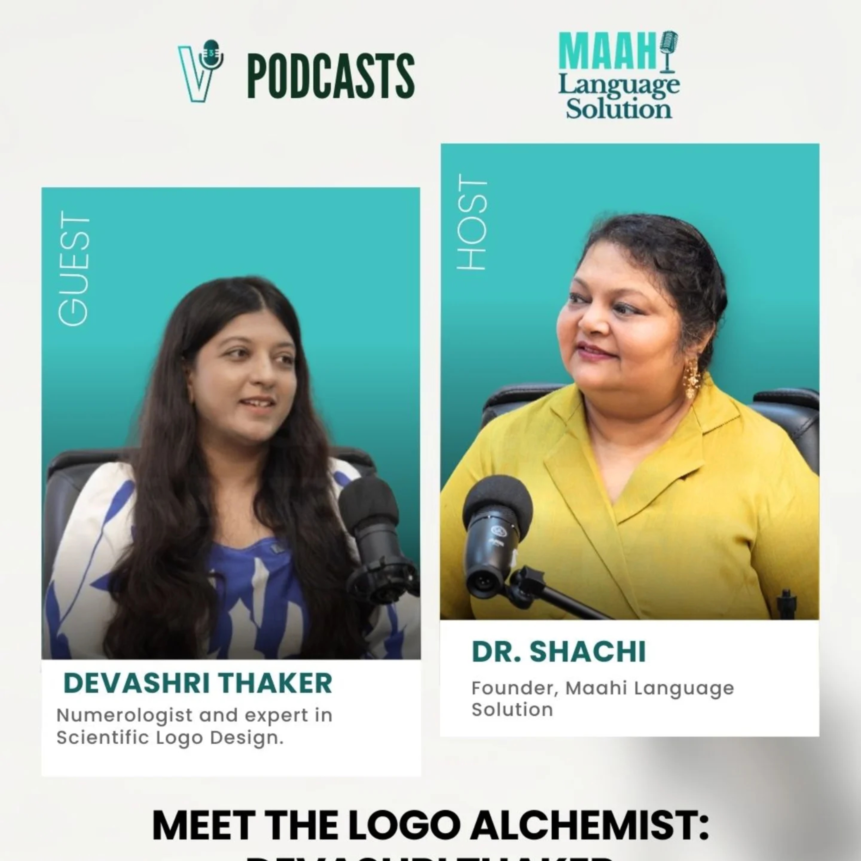 ✨ Unlock Your Business Destiny with a SCIENTIFIC LOGO: Numbers, Colours, Graphology, Energy, & Success with Devashri Thaker on V cube Podcast! ✨ episode artwork