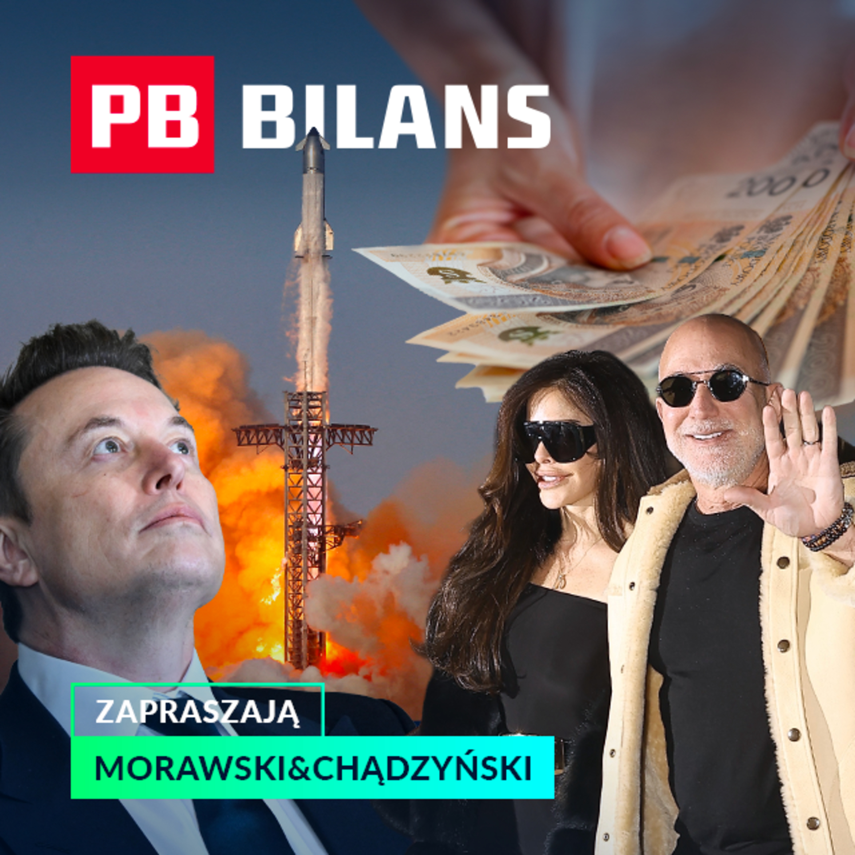 Polskie płace, ZUS kontra własne oszczędzanie na emeryturę i kosmiczna oferta SpaceX. PB BILANS