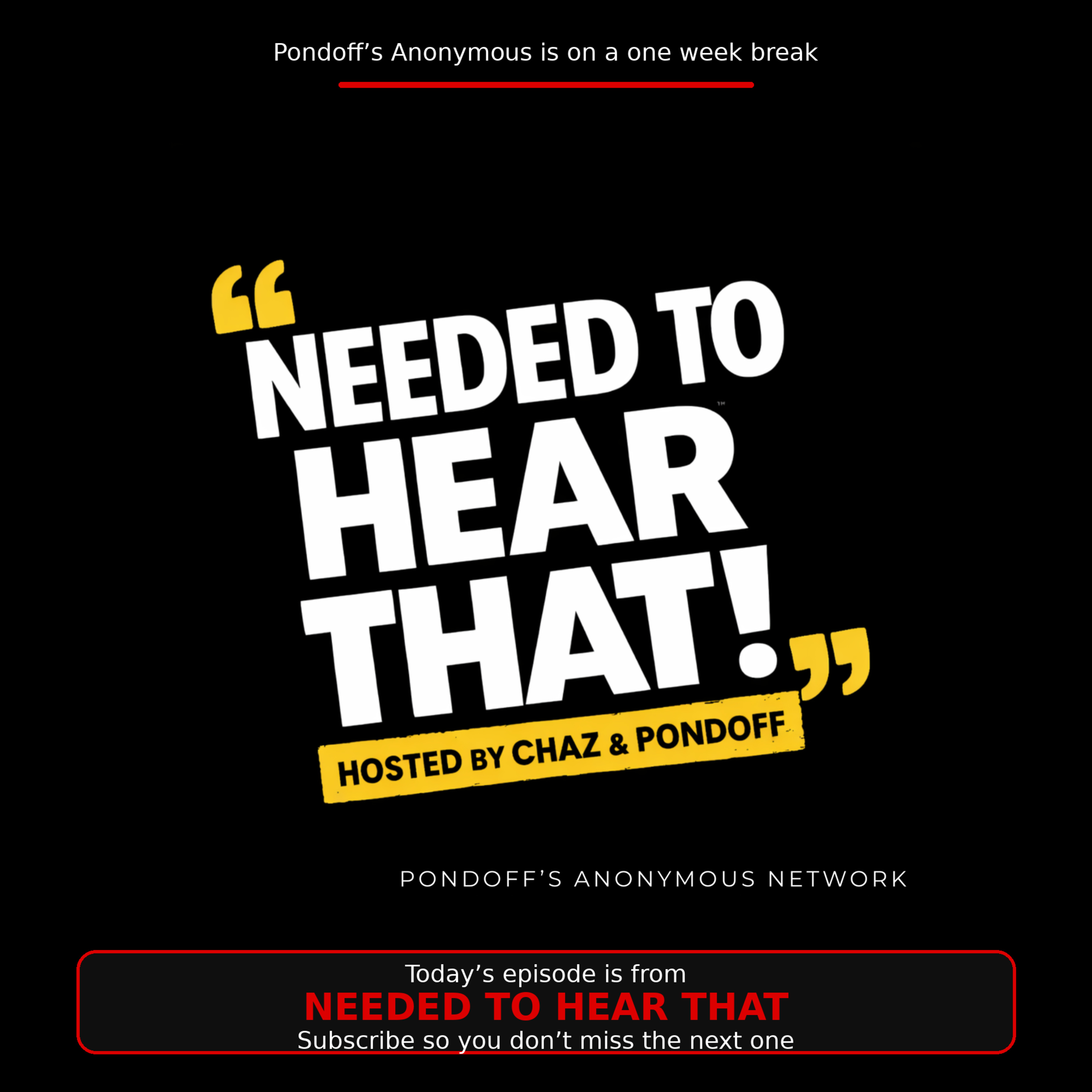 Pondoff\'s Anonymous