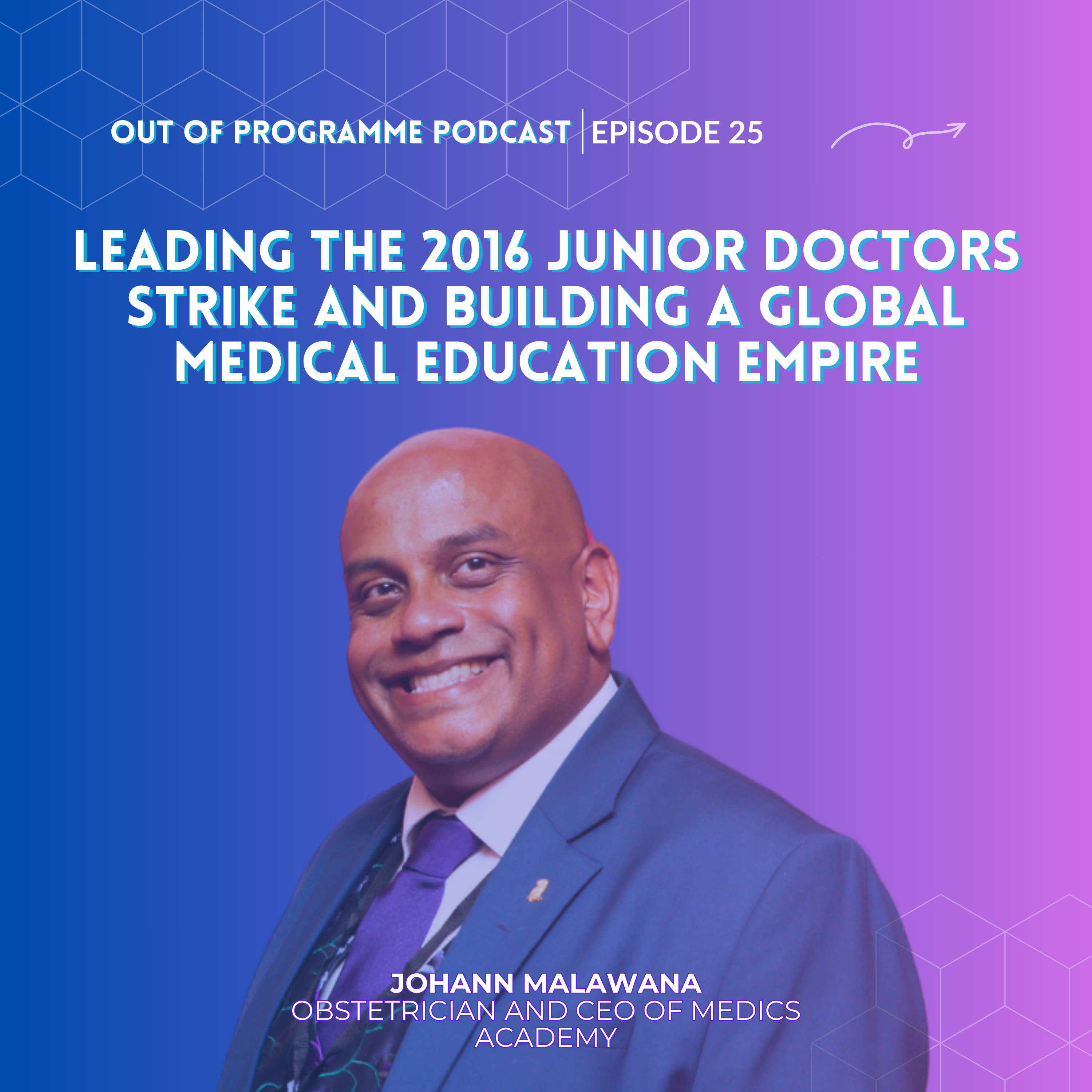 Episode 25: Dr Johann Malawala on Leading the 2016 Junior Doctors Strike and Building a Global Medical Education Empire
