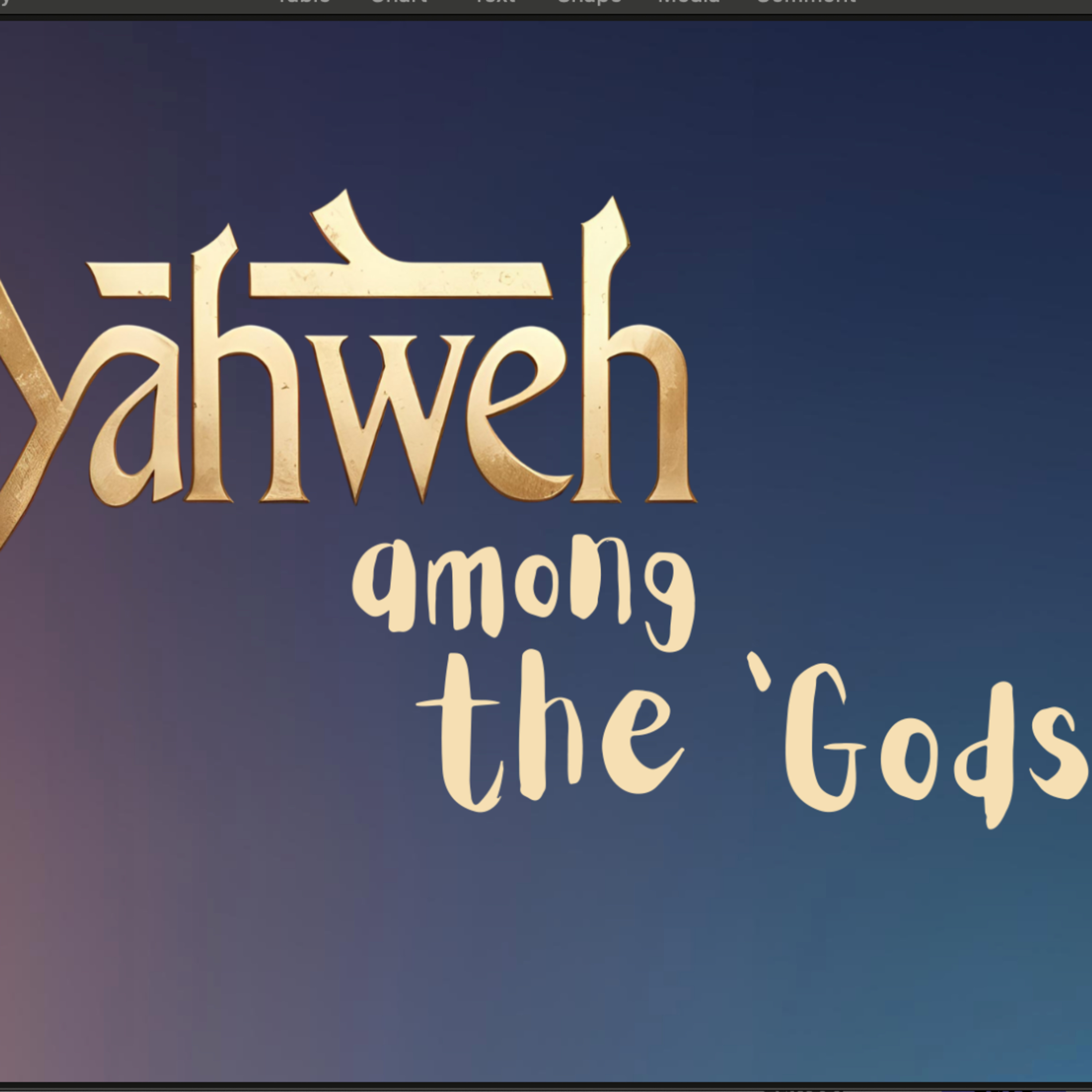 Yahweh among the gods – The Living God