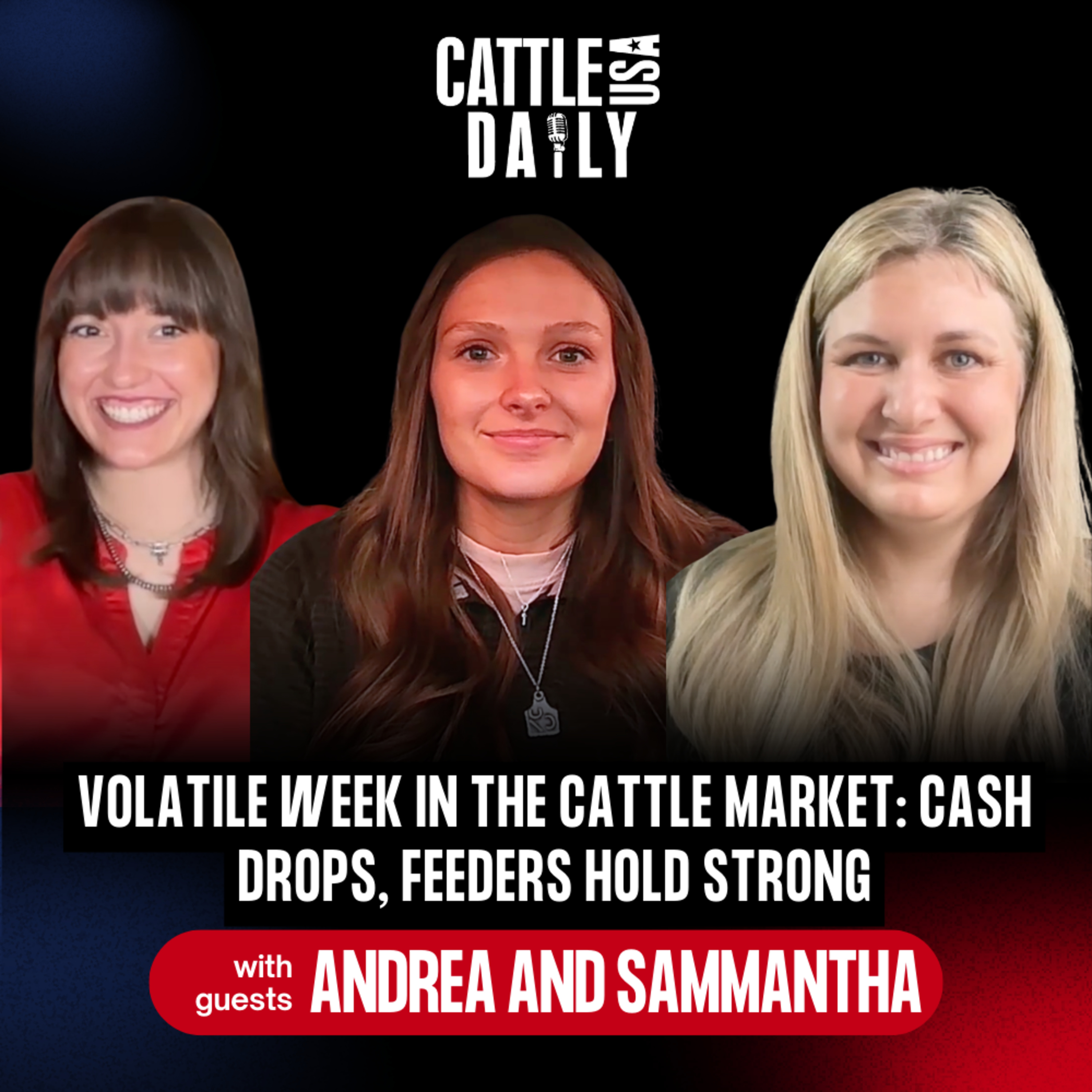 282: Volatile Week in the Cattle Market: Cash Drops, Feeders Hold Strong with Samantha and Andrea episode artwork