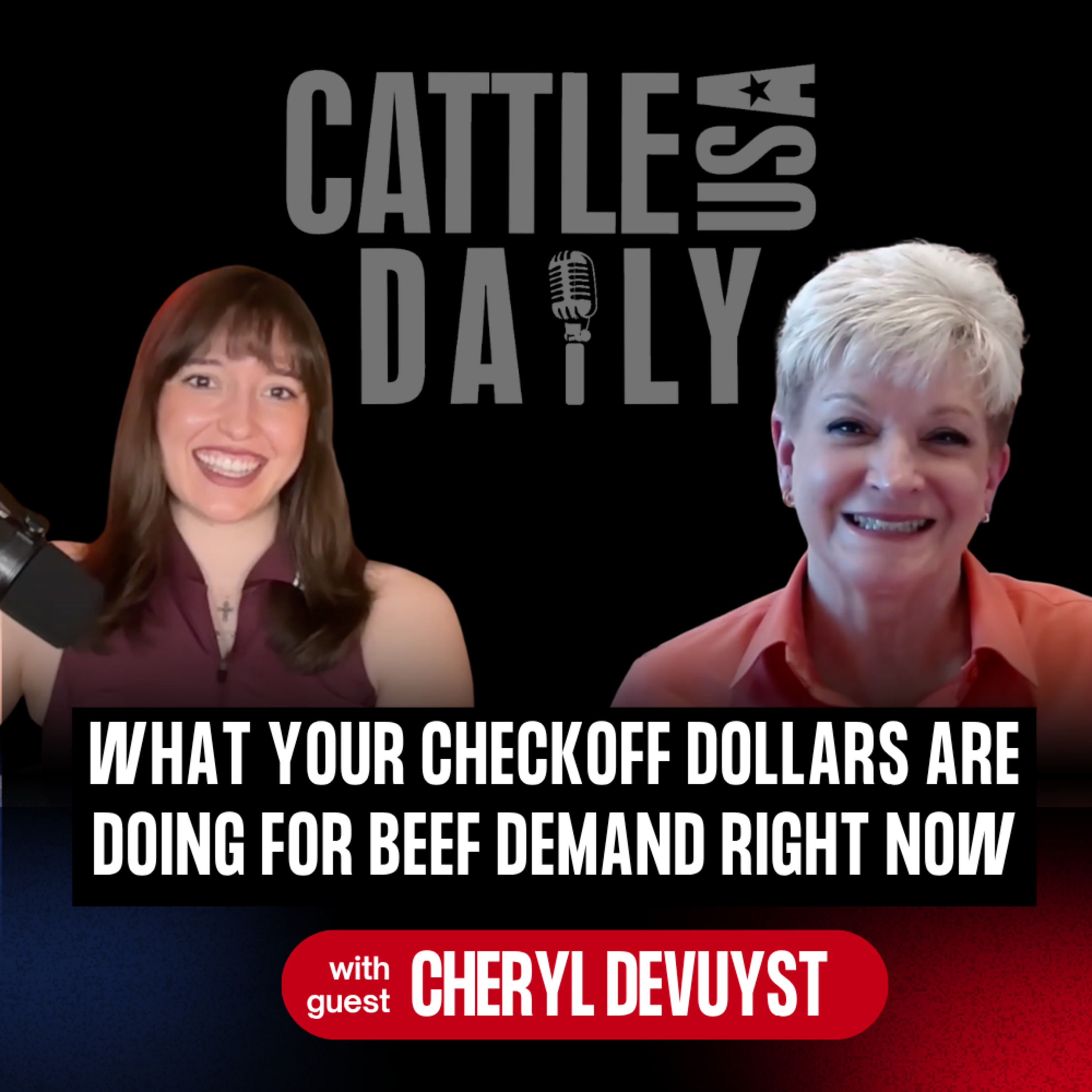 296: What Your Checkoff Dollars Are Doing for Beef Demand Right Now with Dr. Cheryl DeVuyst episode artwork