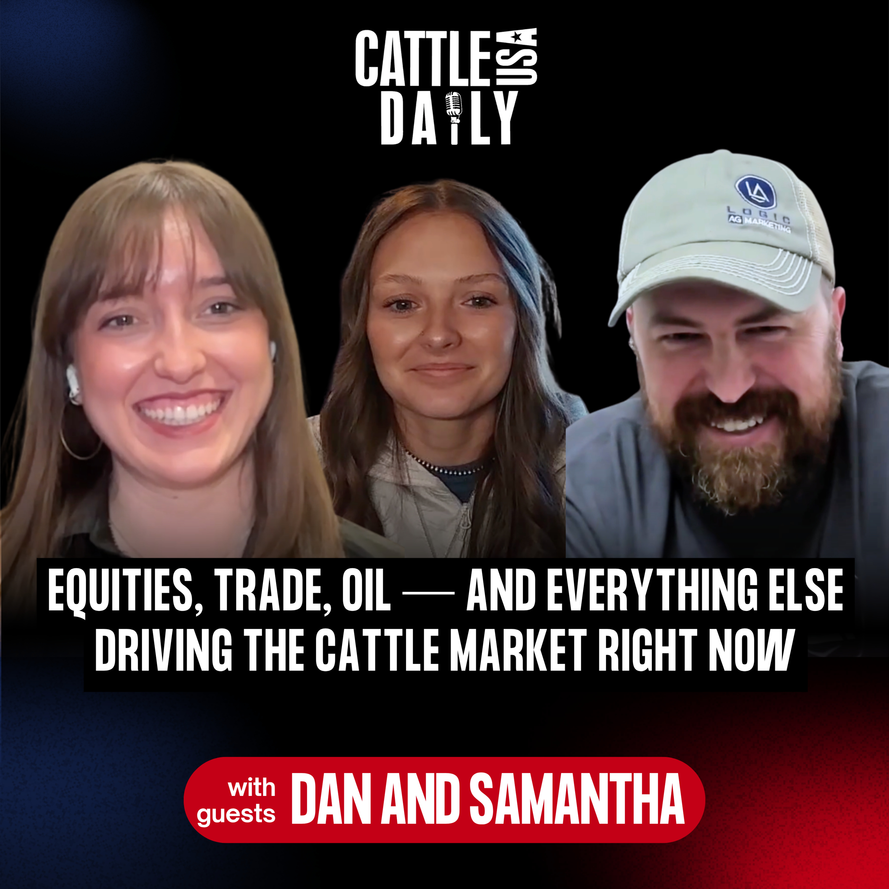 308: Equities, Trade, Oil — and Everything Else Driving the Cattle Market Right Now with Dan and Samantha episode artwork
