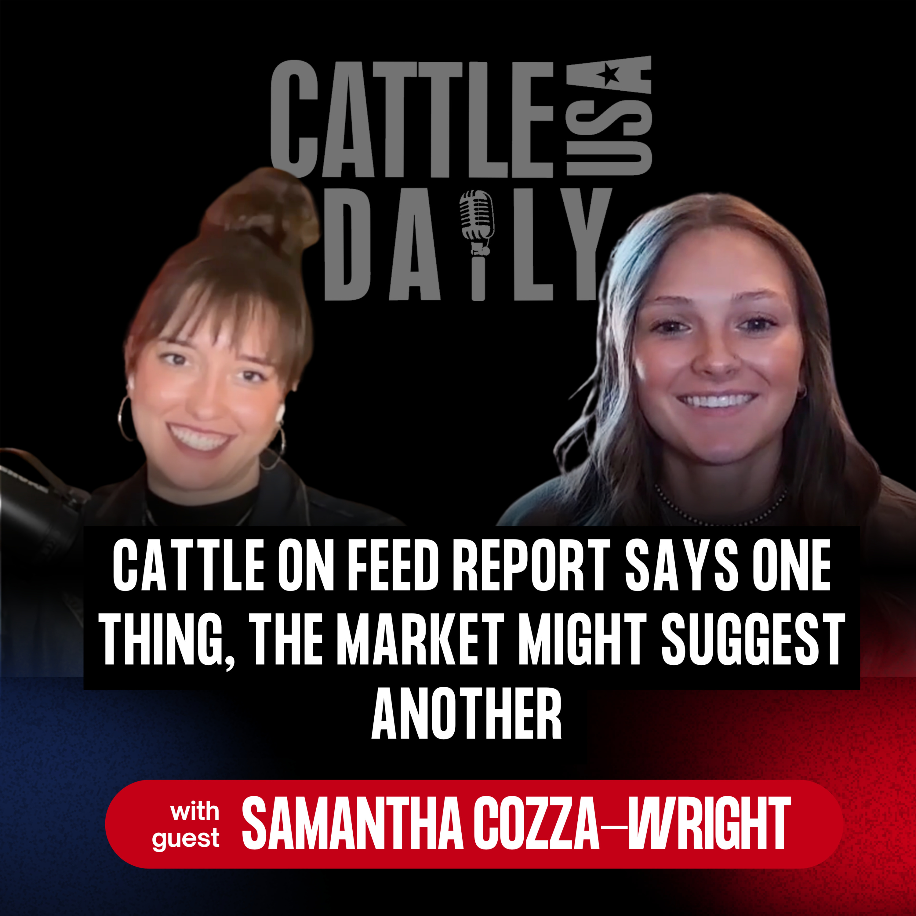 312: Cattle on Feed Report Says One Thing, the Market Might Suggest Another w/ Samantha Cozza-Wright episode artwork
