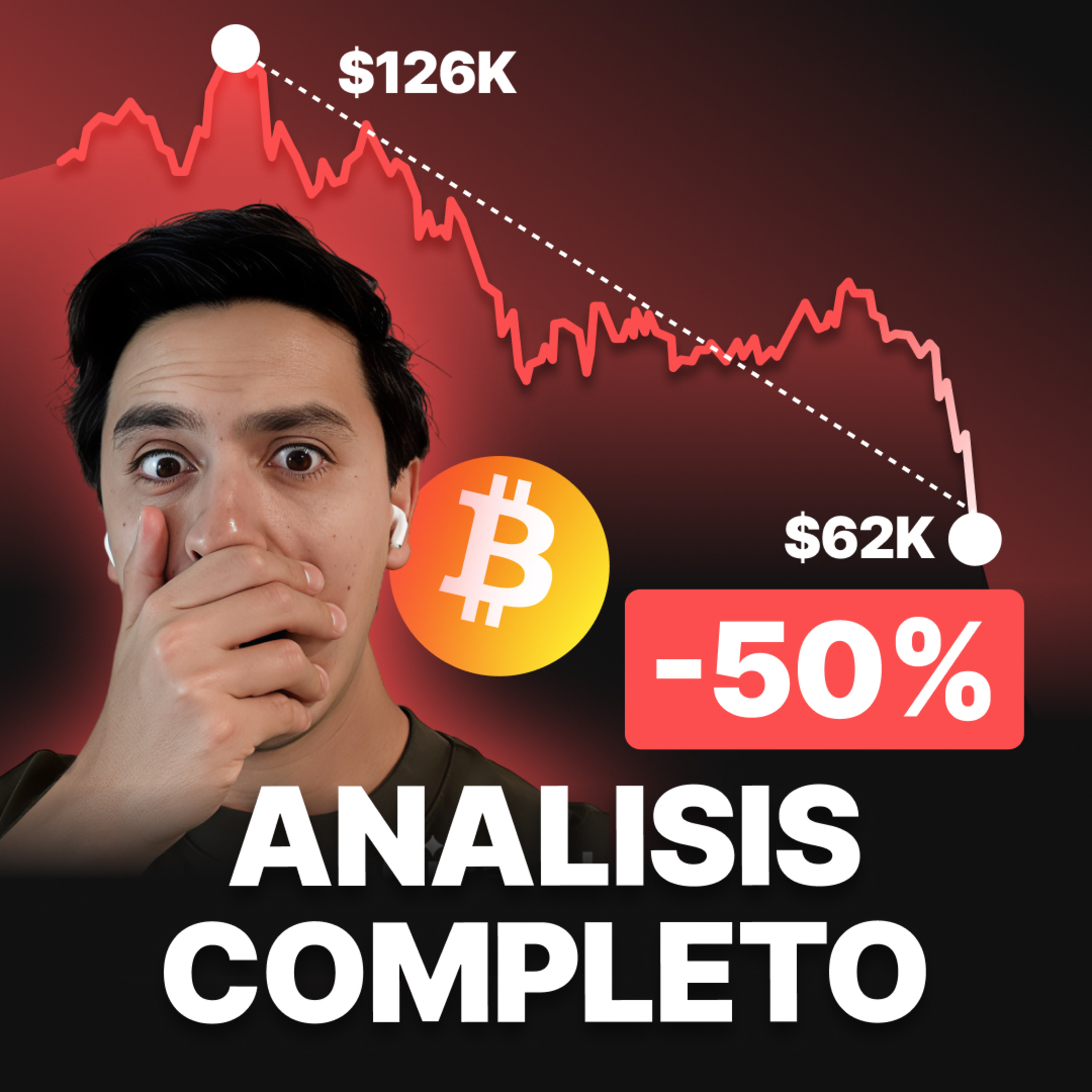 BTC cae 50% desde su máximo historio ¿Hacia donde vamos?