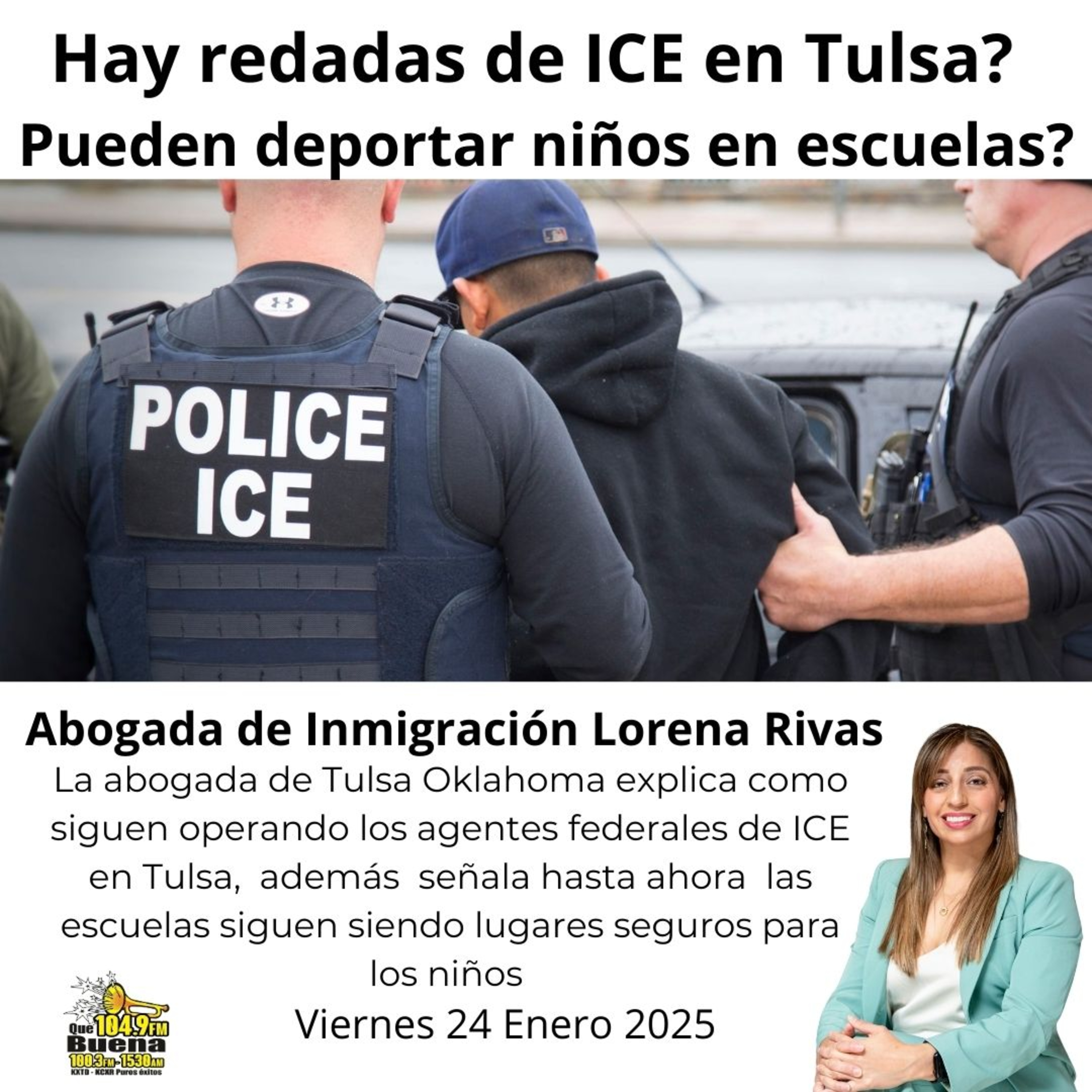 Redadas de ICE en Tulsa? Deportan niños de Escuelas? Abogada de Inmigración Lorena Rivas responde  episode artwork
