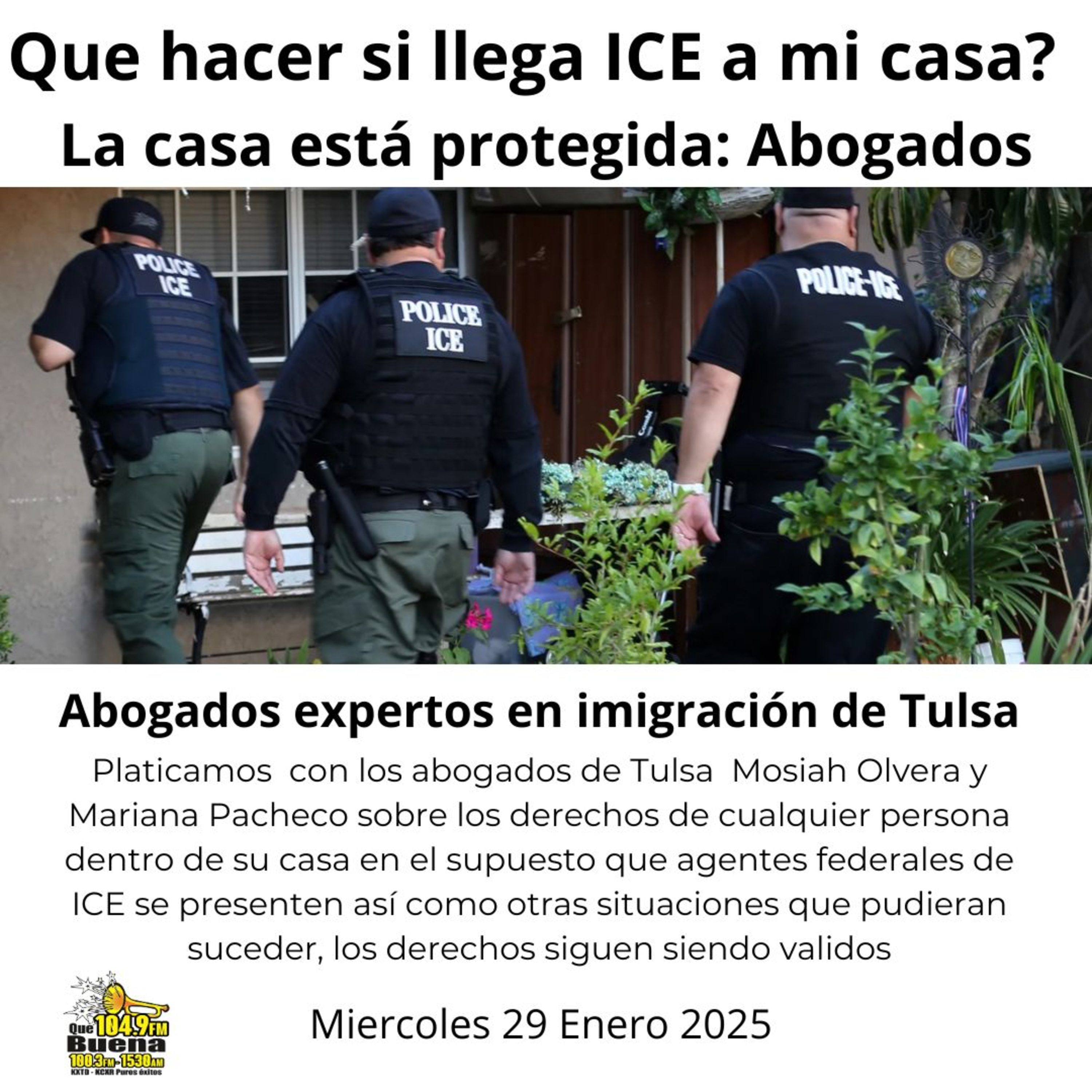 Que hacer si llega ICE a mi casa? Abogados de Tulsa nos responden episode artwork