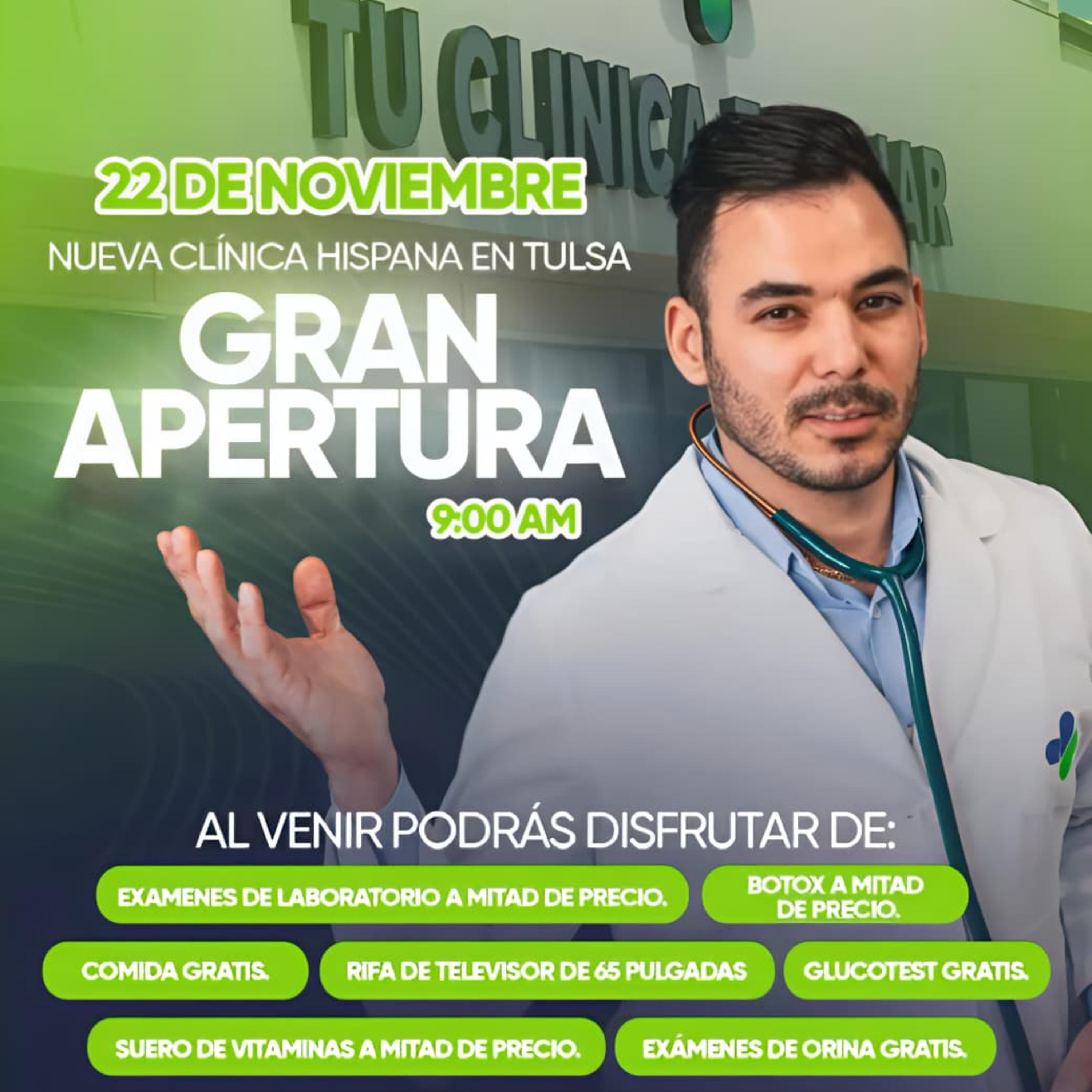 Abre nueva clínica de salud en Pine y Harvard Norte de Tulsa para atender a la comunidad hispana episode artwork
