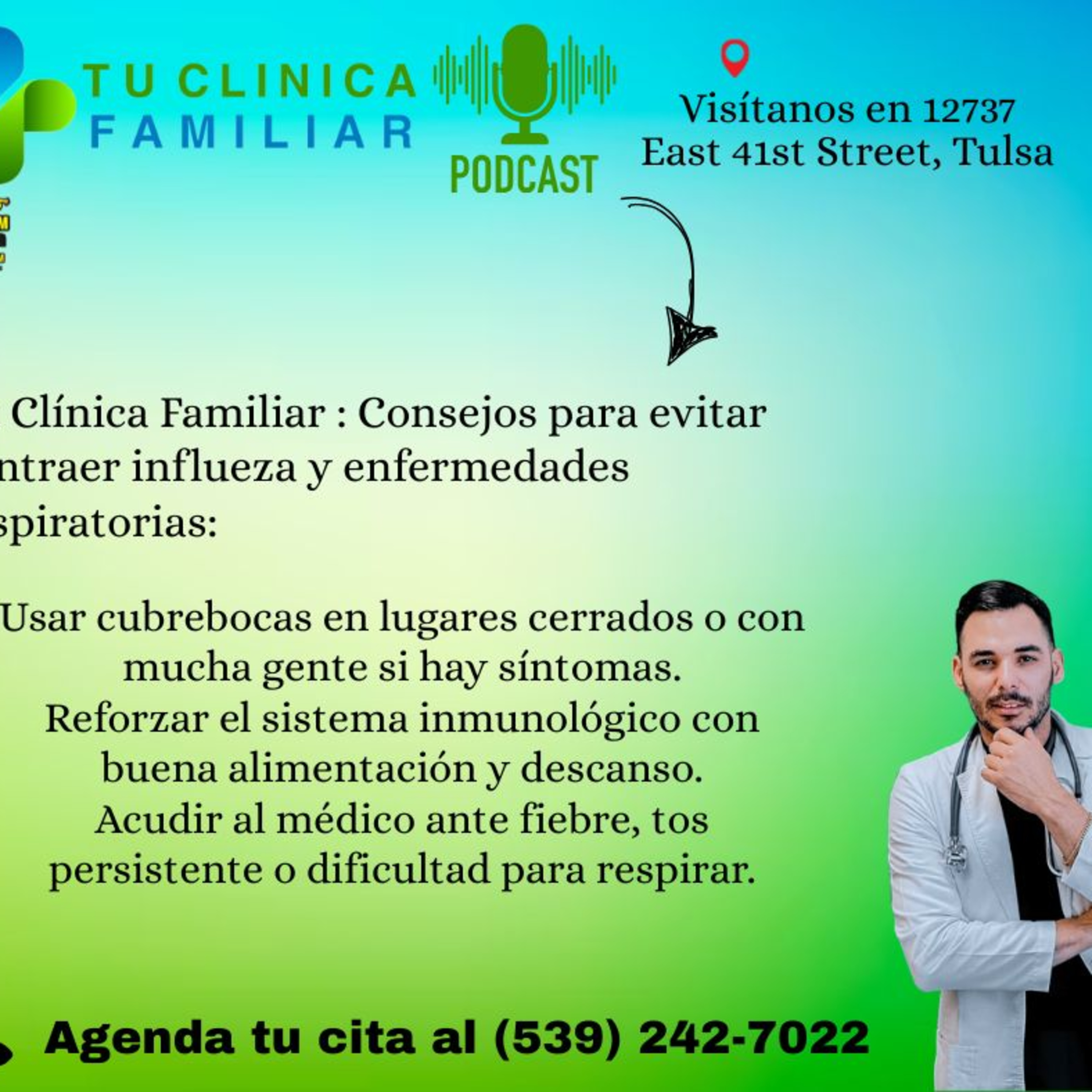 Tu Clínica Familiar: Consejos de temporada para prevenir influenza y enfermedades respiratorias - Episodio del miércoles 17 de diciembre 2025 episode artwork
