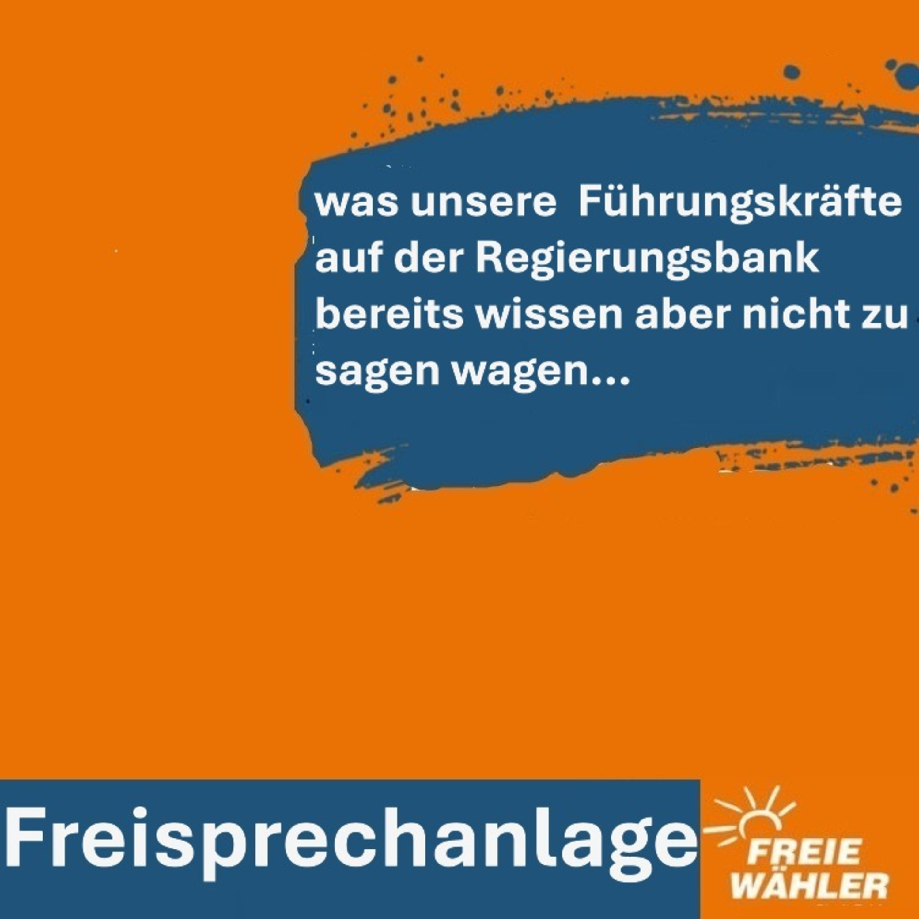 was unsere angestellten Führungskräfte auf der Regierungsbank bereits wissen aber nicht zu sagen wagen... episode artwork