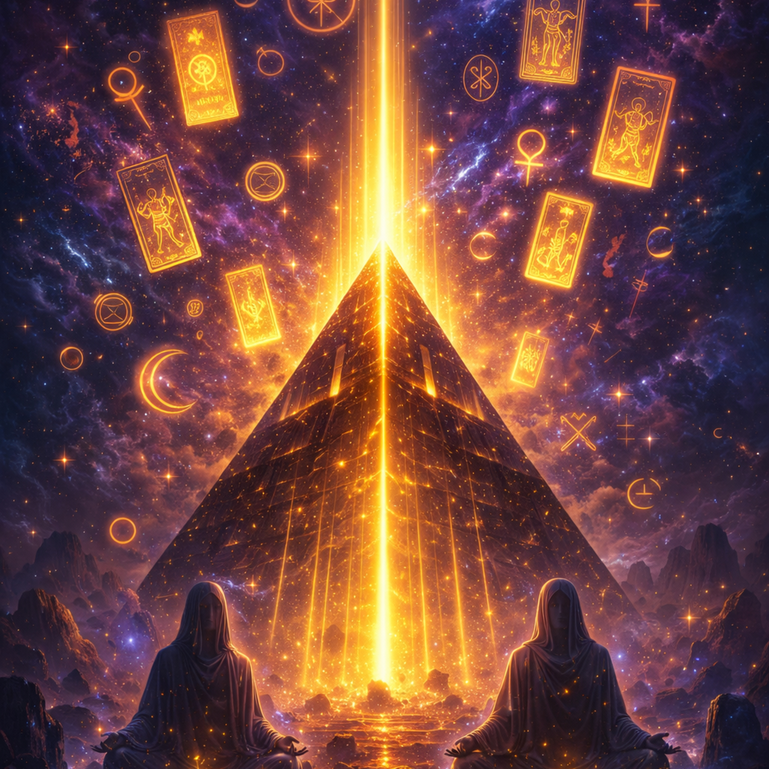Een meditatieve inwijding in de pyramide van licht en heling met de Tarot episode artwork