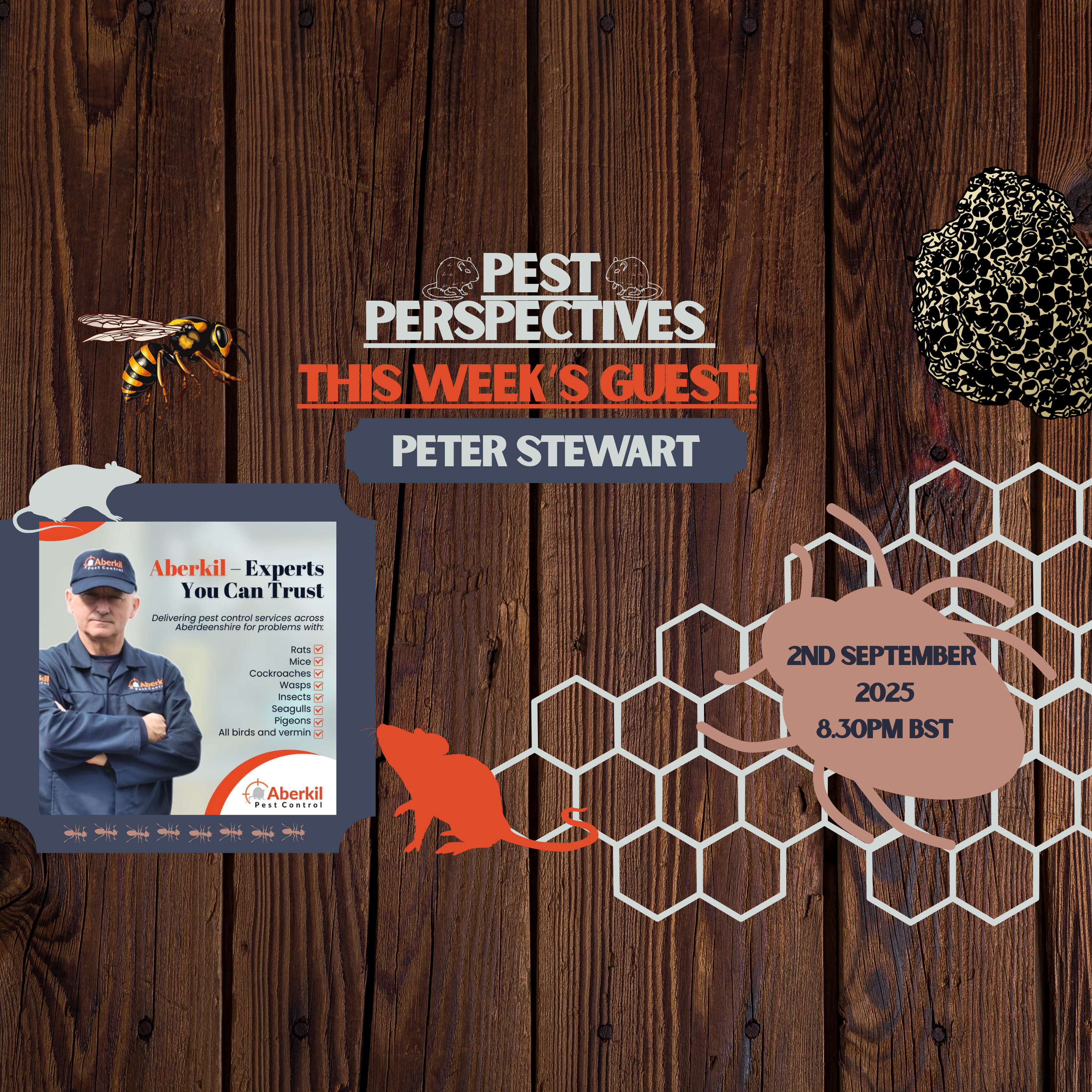 Pest perspectives EP 30 - peter stewart - Aberkil pest control episode artwork